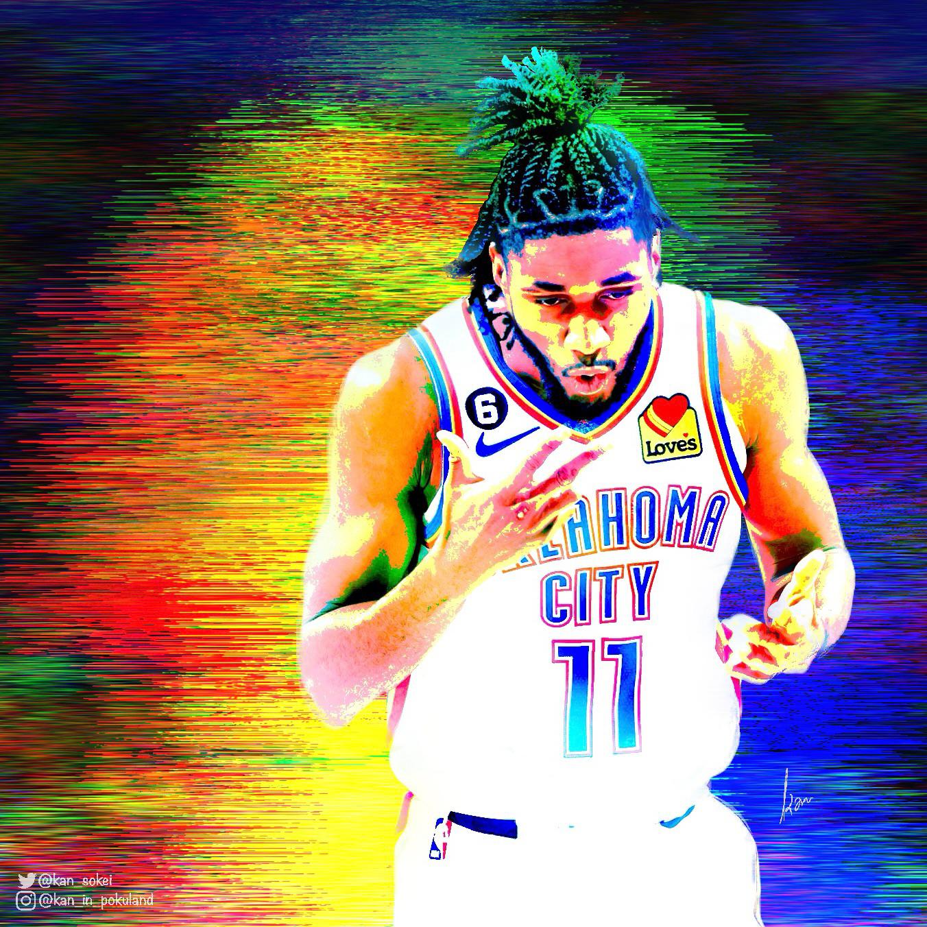 1352x1352 The Man w/ Rainbow Shot