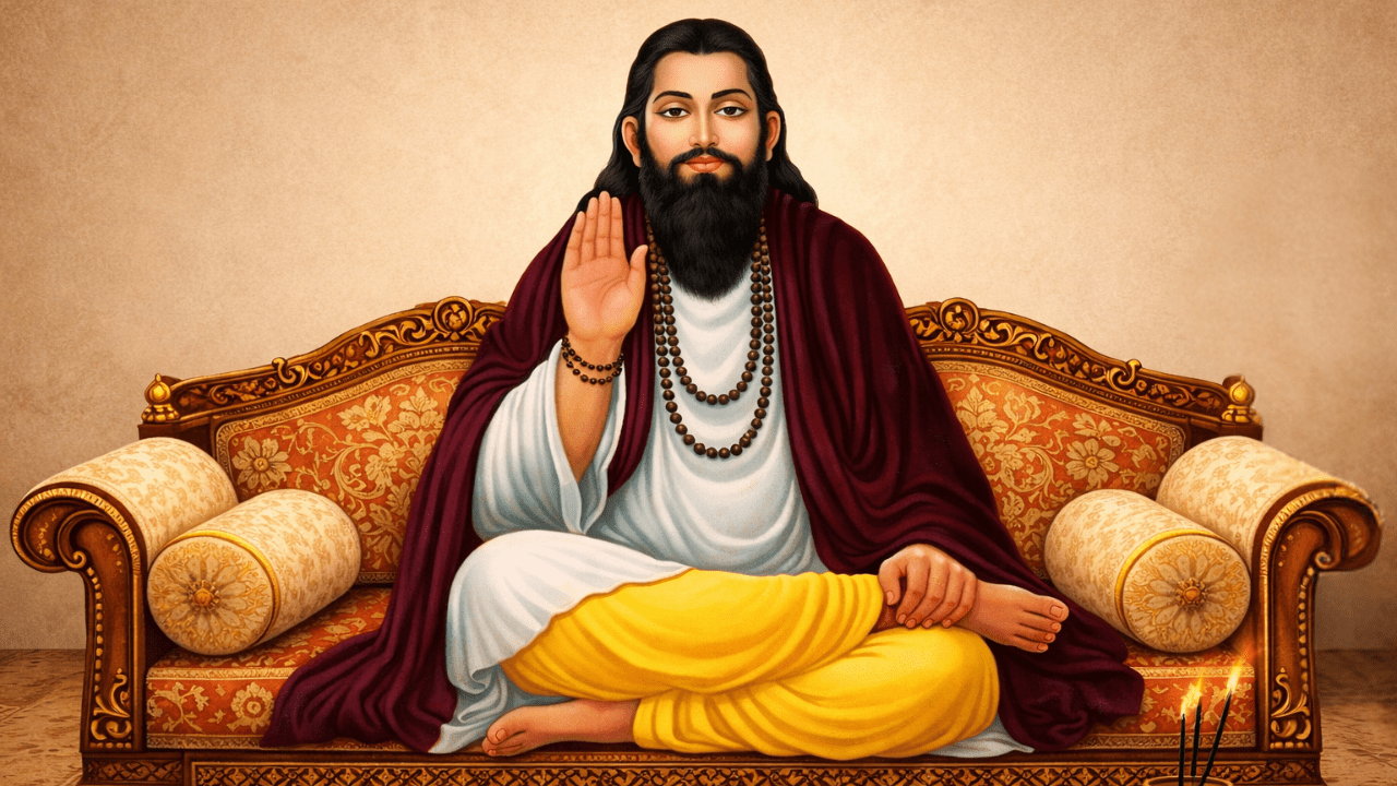 1280x720 Guru Ravidas Jayanti 2026 Image And HD Wallpaper For Free Download Online: Share Wishes, Greetings And Photo With Family And Friends