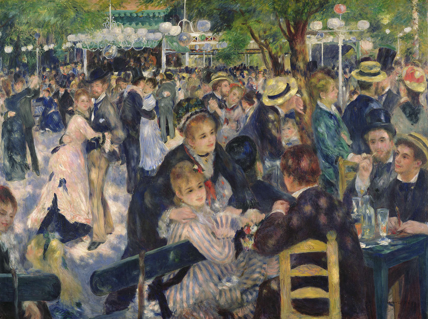 1680x1250 Photo wallpaper 'Ball at the Moulin de la Galette' by Pierre Auguste Renoir
