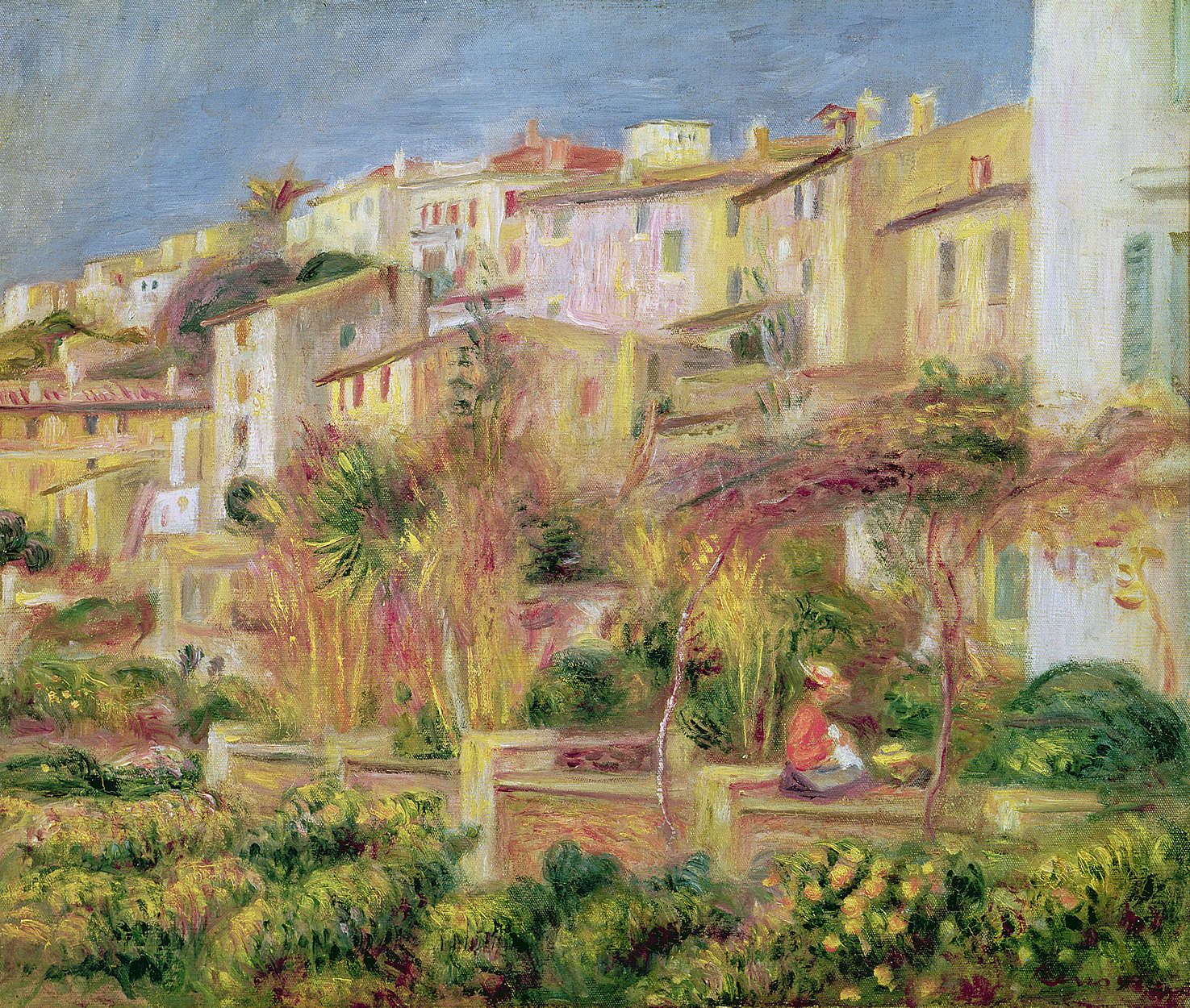 1475x1250 Photo wallpaper 'Terrace in Cagnes' by Pierre Auguste Renoir