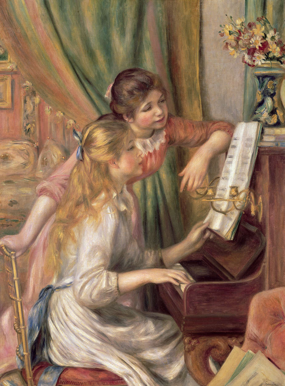 925x1250 Two Young Girls at the Piano mural Auguste Renoir