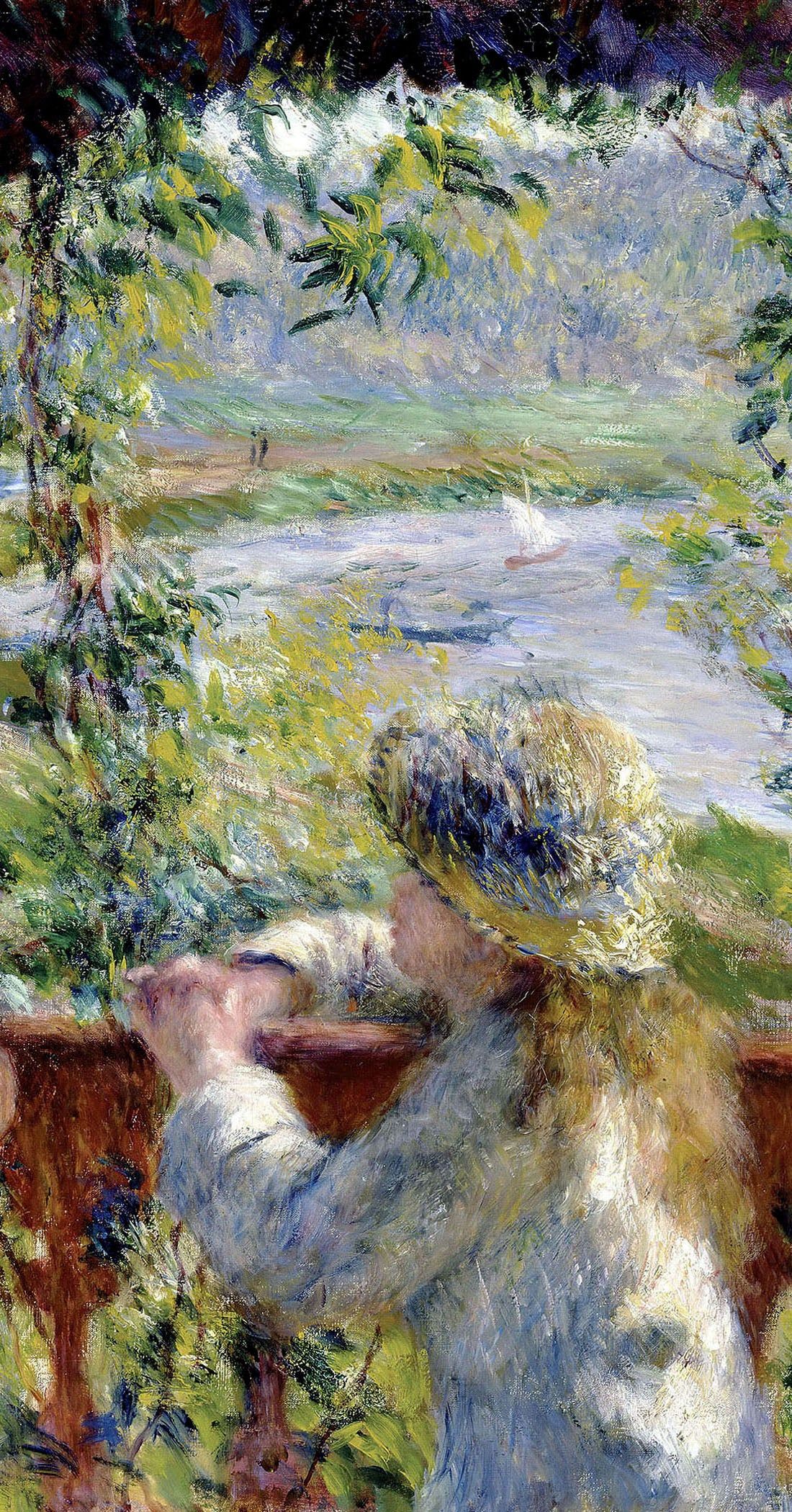 1100x2100 By The Water By Pierre Auguste Renoir