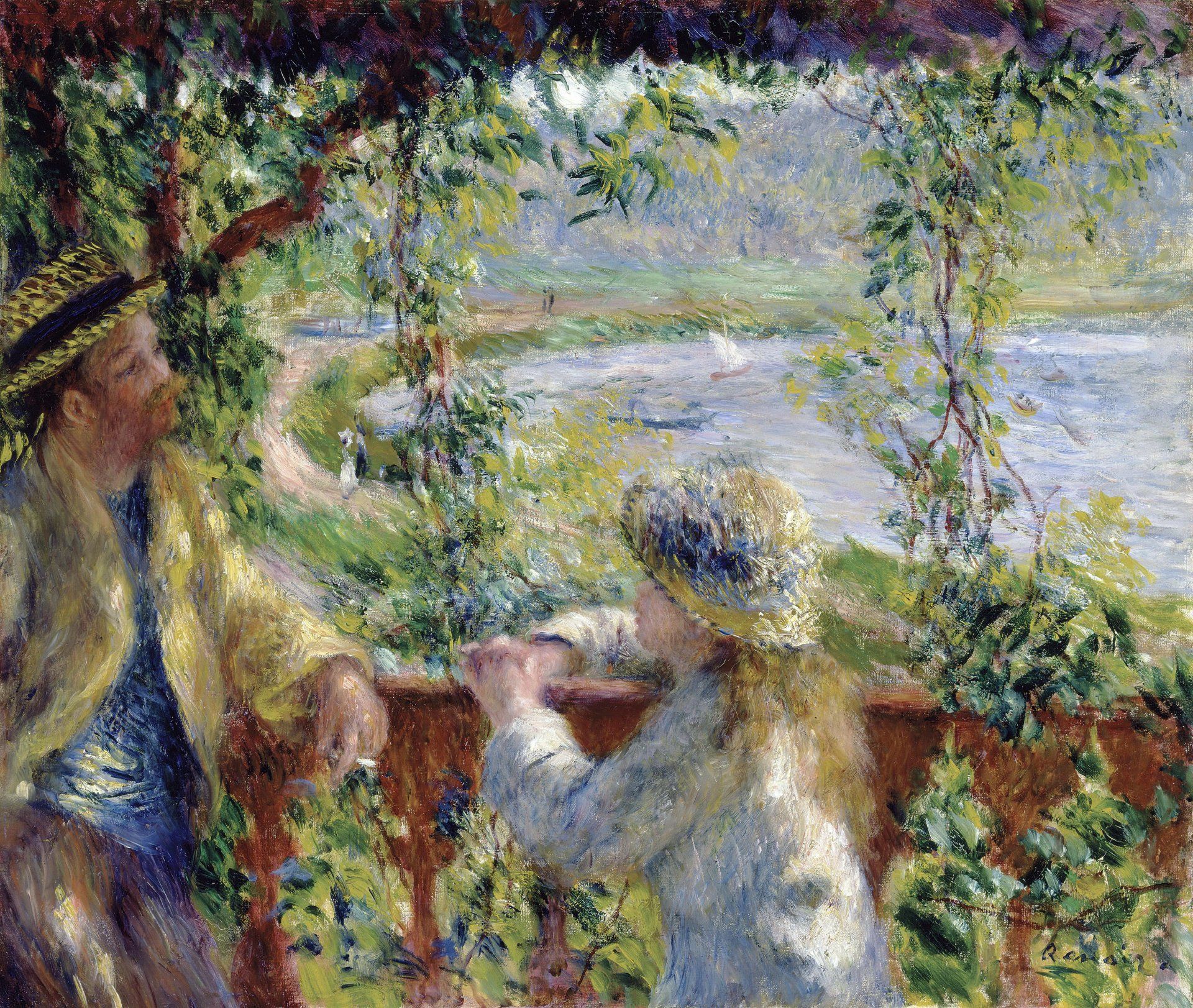 1920x1622 Serene Moments: Artistic Painting HD Wallpaper By Pierre Auguste Renoirx2500