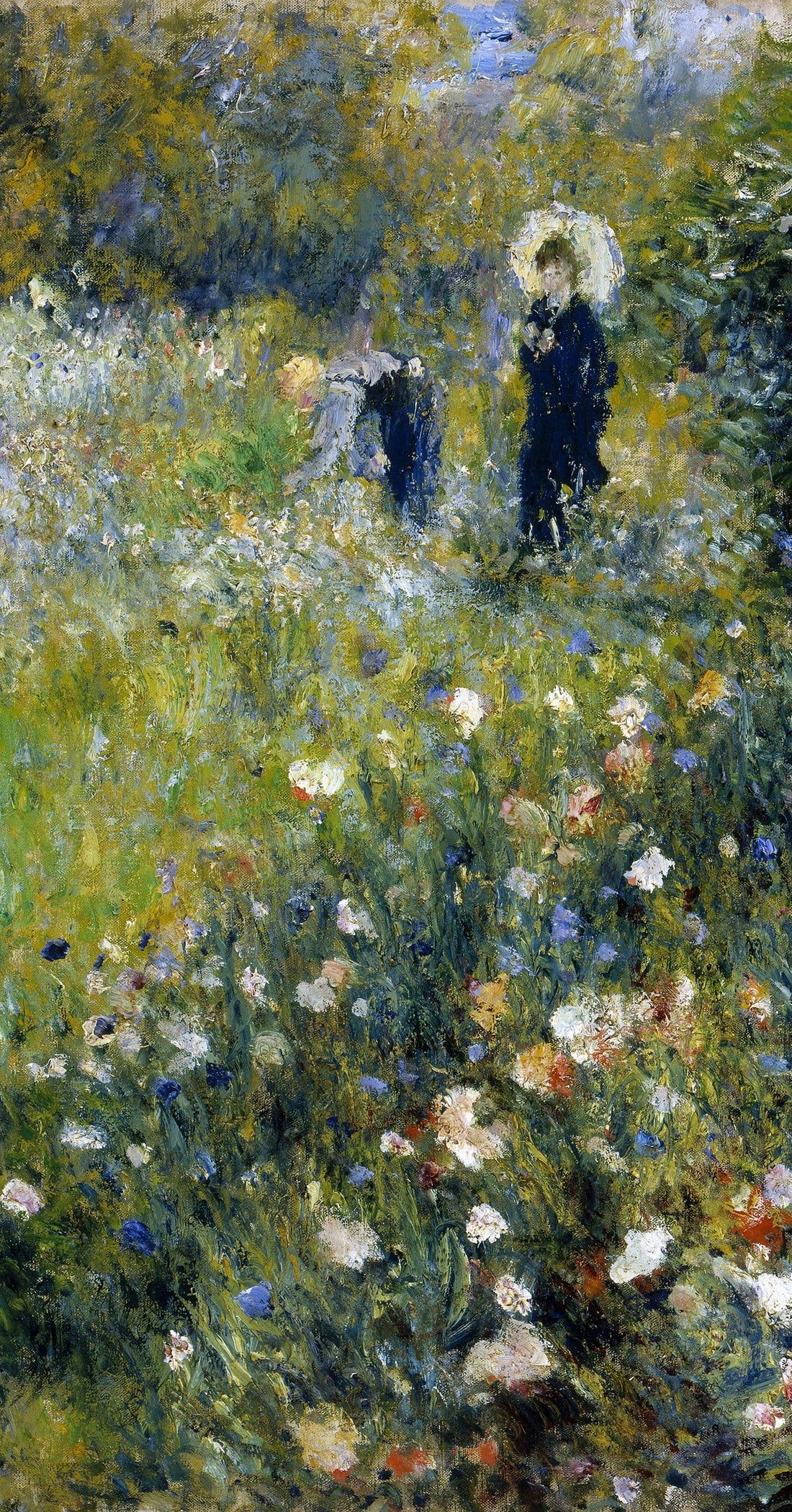 1100x2100 Woman With A Parasol In A Garden By Pierre Auguste Renoir