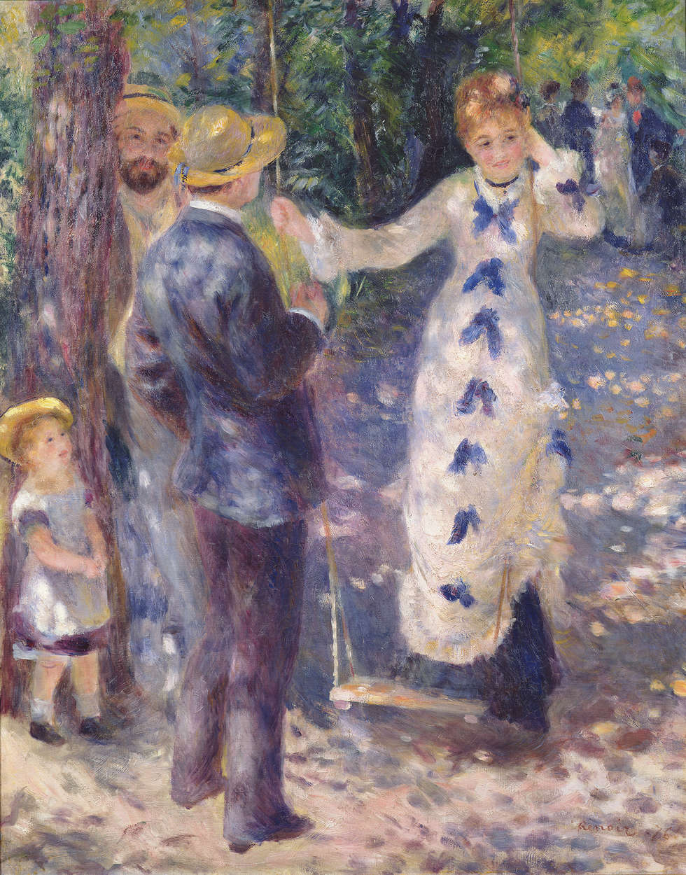 980x1250 Photo wallpaper On a swing Auguste Renoir. A.S