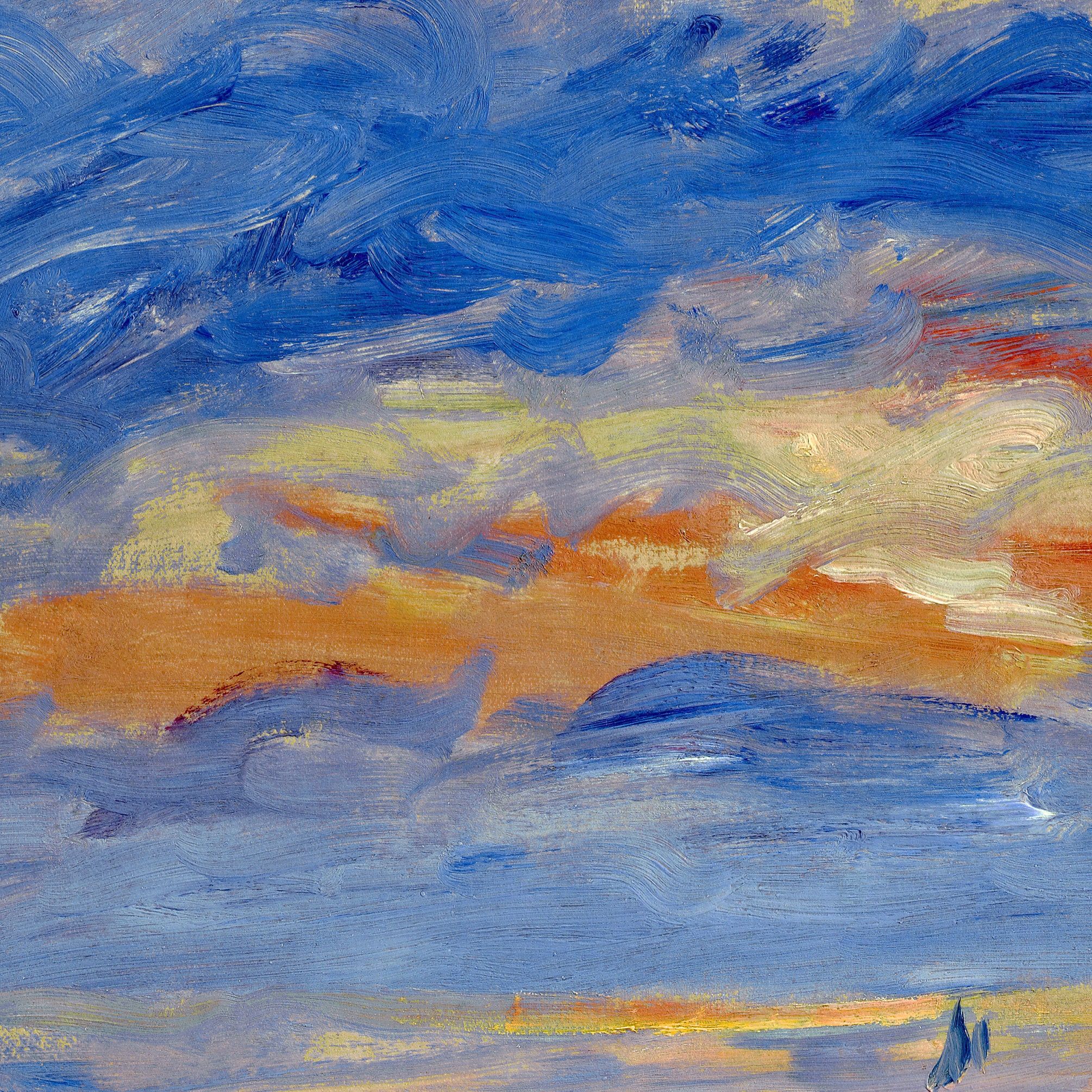 2010x2010 Pierre Auguste Renoir, sunset, art Prints, vintage Art, canvas Wall Art, famous Art Prints, q2748