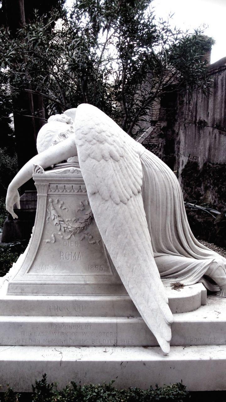 720x1280 Man Made Angel Statue (720x1280) Wallpaper