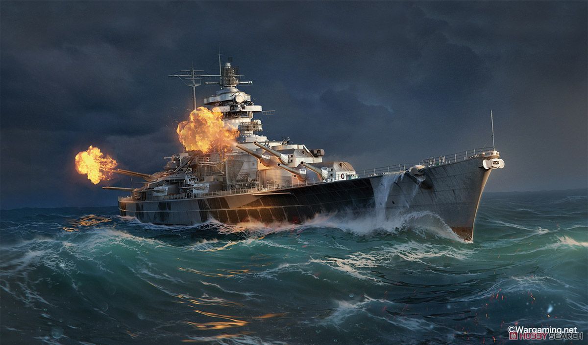 1200x706 World of Warships German Battleship Tirpitz Plastic model. HobbySearch