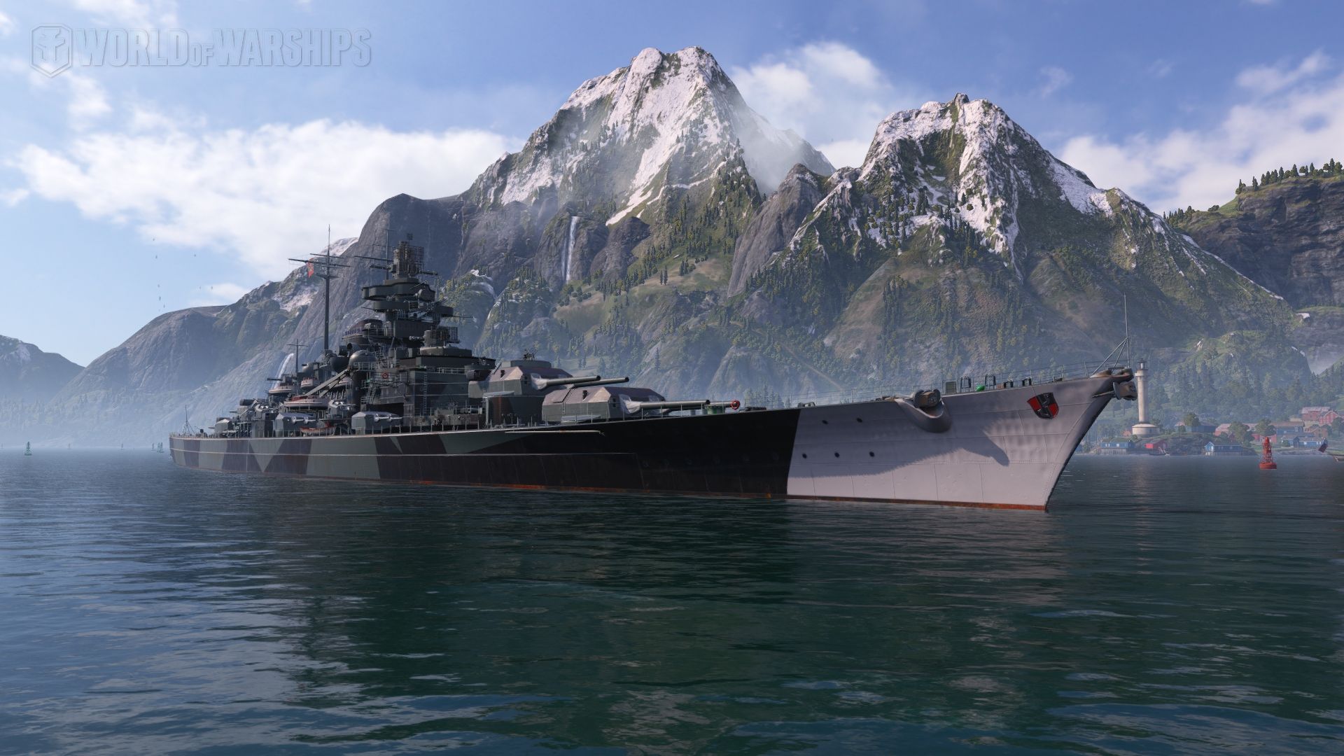 1920x1080 Tirpitz in all of her glory. Had this ship on loan for a couple of days and loved playing it!