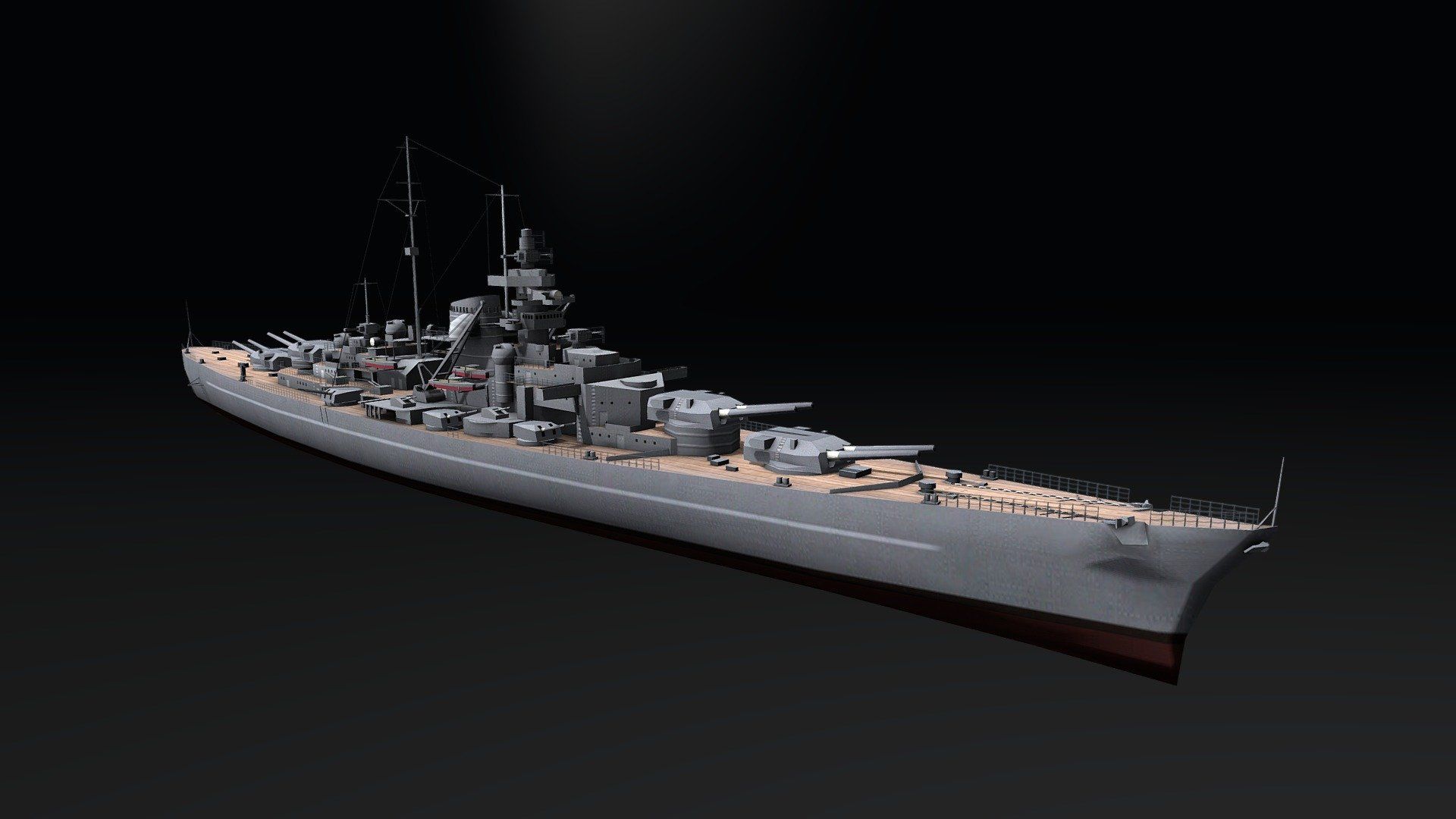1920x1080 Tirpitz model by JC Team [0c820c6]