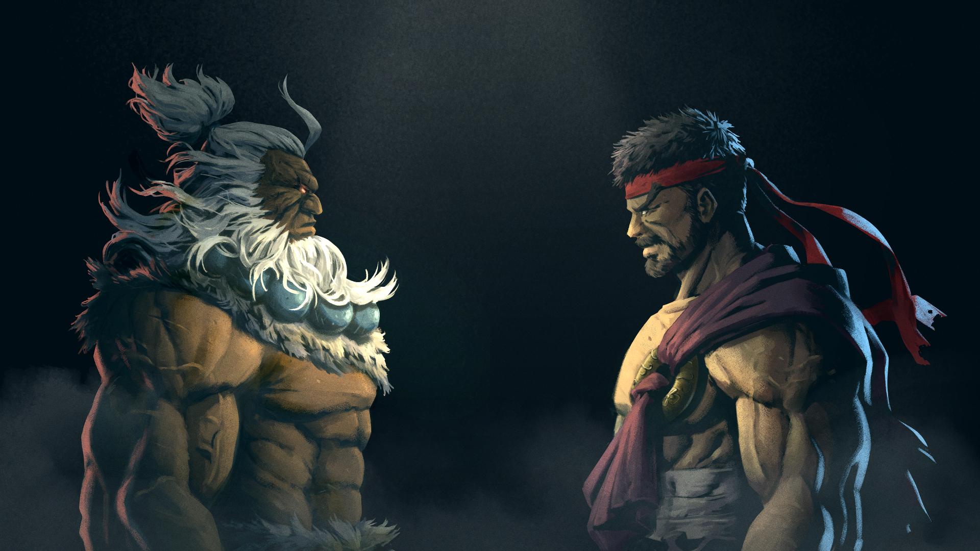 1920x1080 Gouki Akuma Vs Ryu