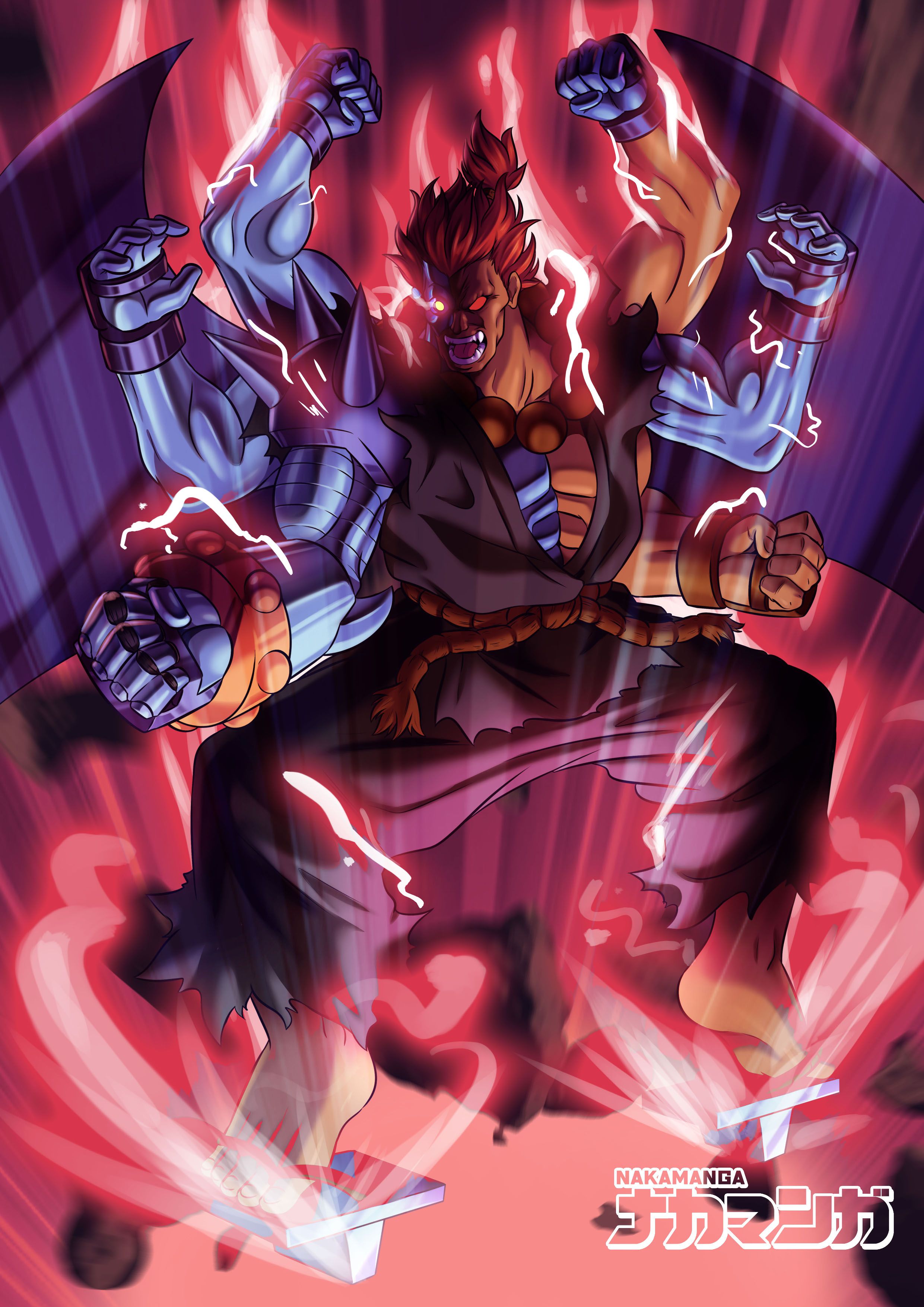 2481x3508 Mech Gouki (Cyber Akuma) By Nakamanga Anime Image Board
