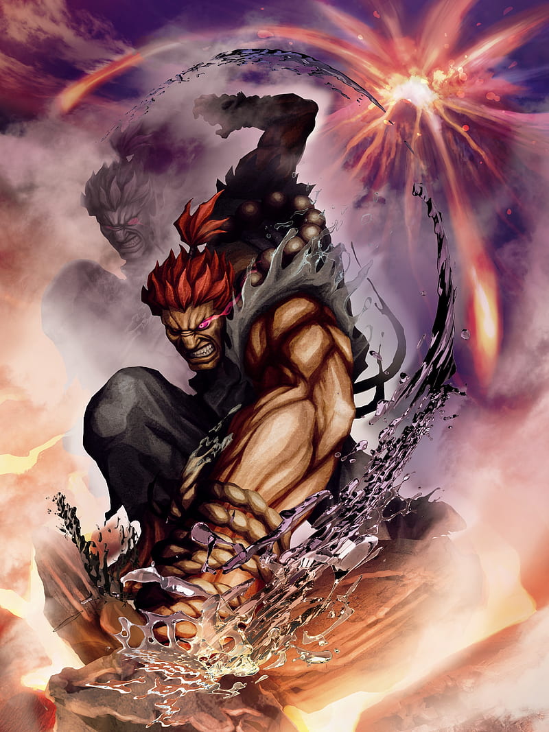 800x1067 Akuma Punch, luigyh, street fighter, video games, HD phone wallpaper