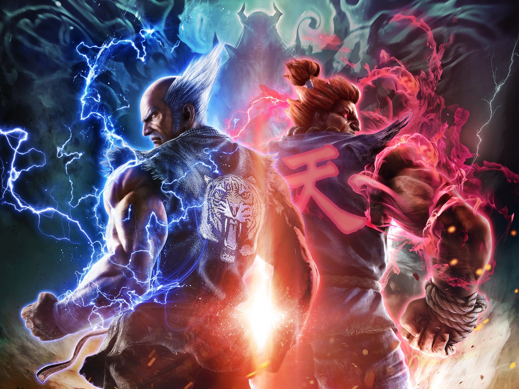 2048x1536 Tekken 7 Fated Retribution Heihachi Akuma Wallpaper