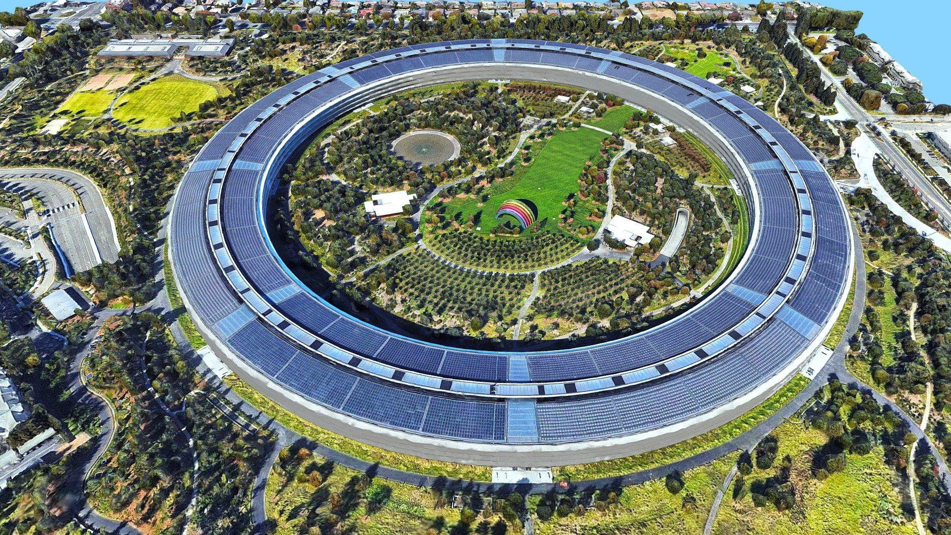 1920x1080 Apple Inc Park, Headquarter Cupertino California model by LibanCiel [a987579]
