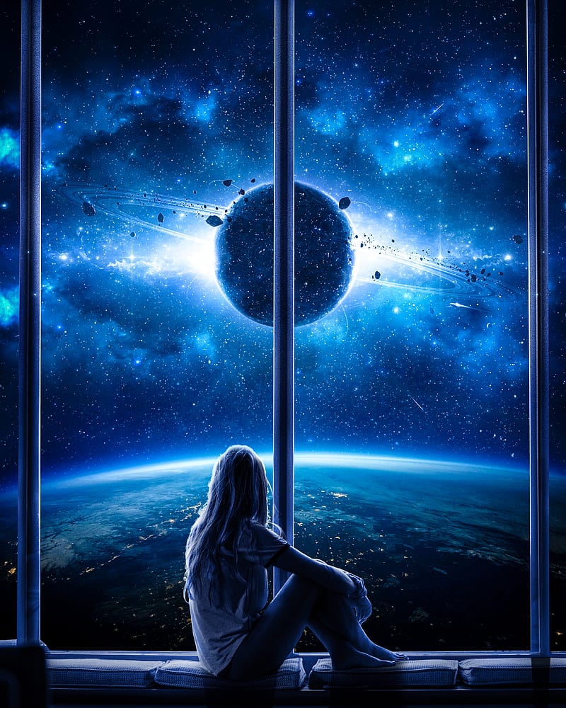800x1000 Looking out of window, Alex, astro, astronaut, black hole, cosmos, helmet, space, HD phone wallpaper