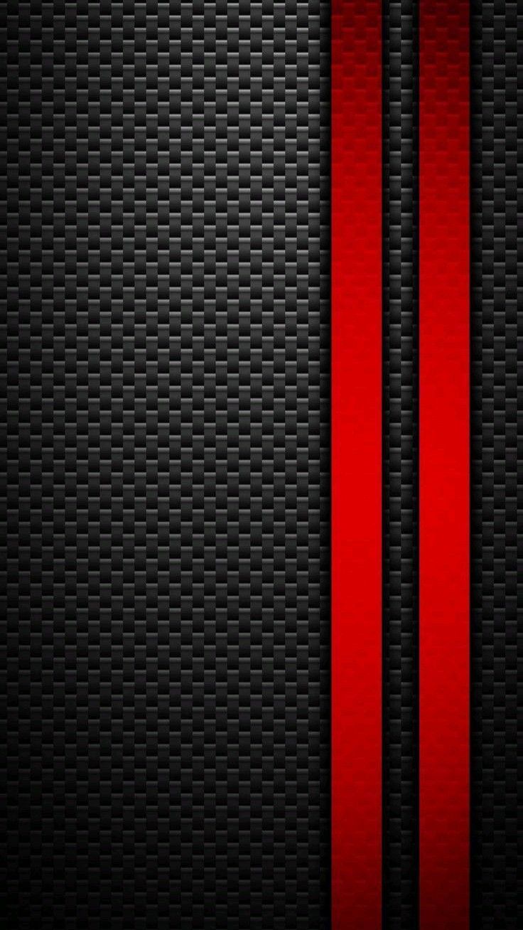 736x1308 Black and Red Wallpaper with Vertical Lines. Black and red leather background, Red and black metal texture, Red and black racing background