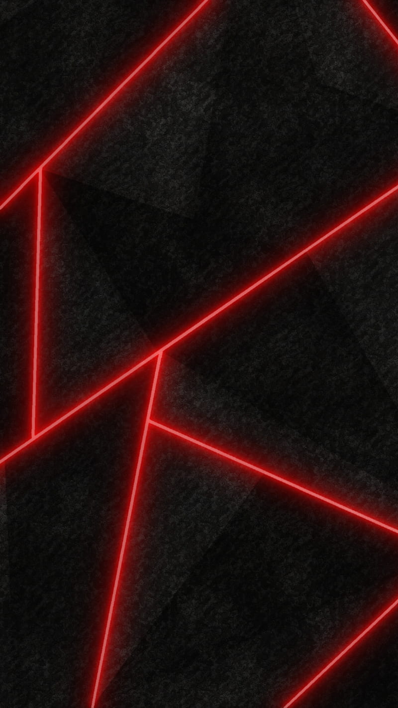 800x1422 Red lines, abstract, black, black and red, geometry, HD phone wallpaper