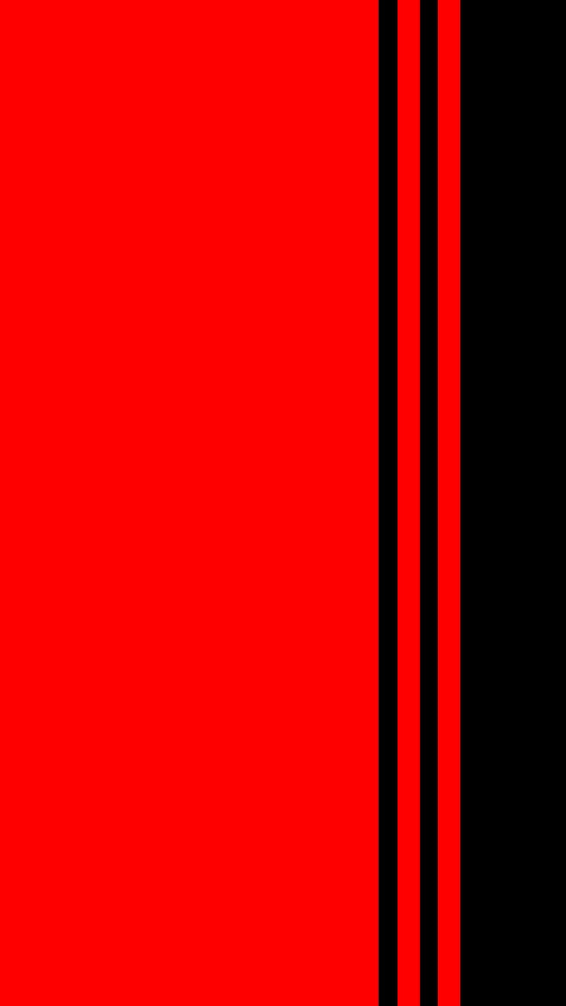 800x1422 Abstract Black & Red, background, black & red, flat, lines & stripes, minimal, HD phone wallpaper