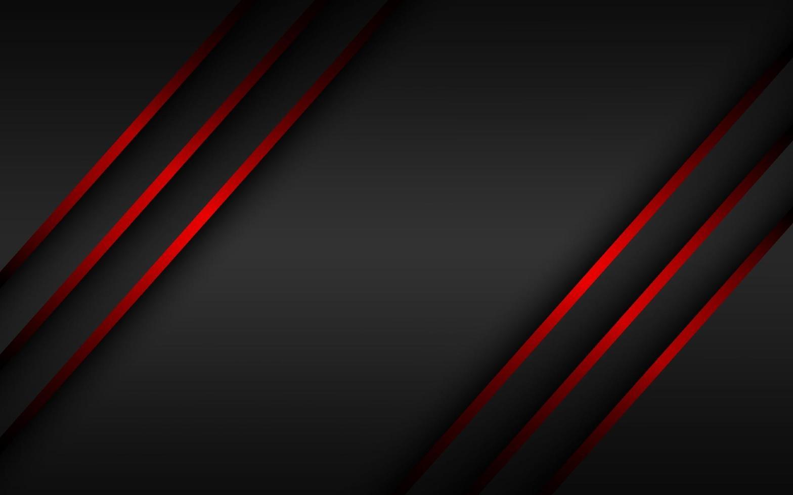 1568x980 Abstact red line vector background. Overlapped layers on black background. Template for your banner and presentation. Modern vector design illutration