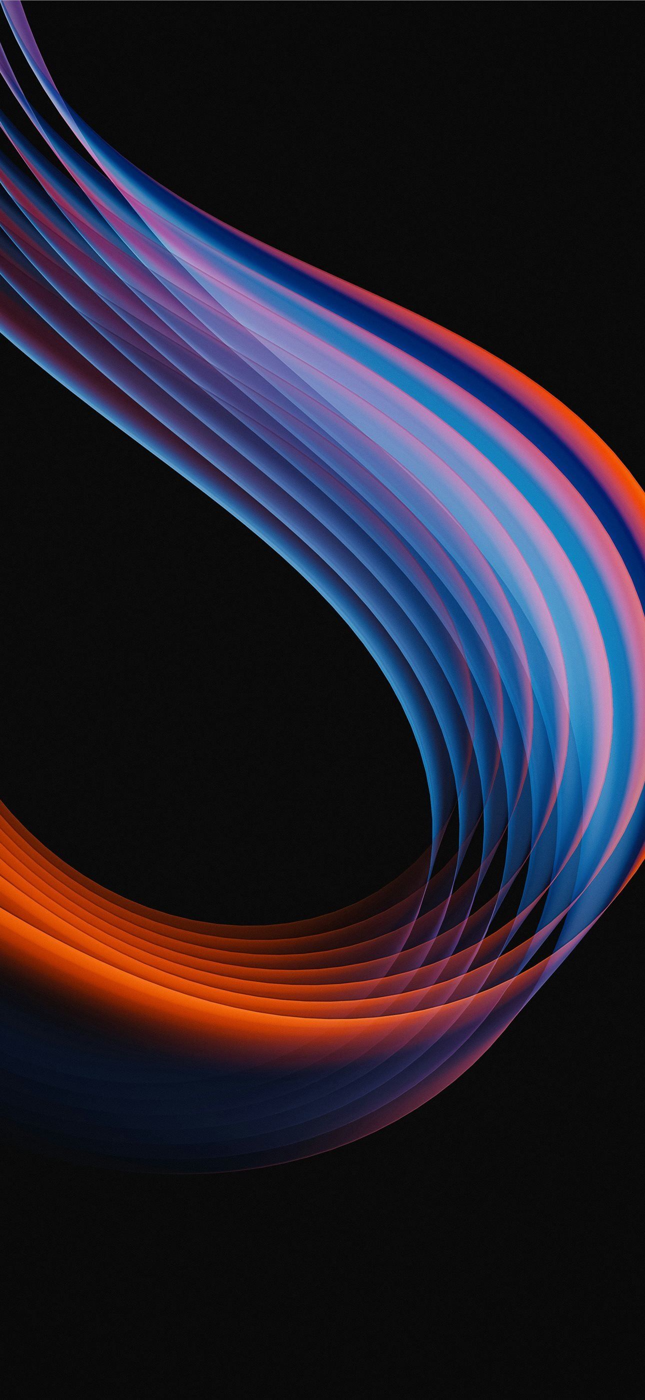 1290x2796 a black background with red and blue lines iPhone Wallpaper Free Download