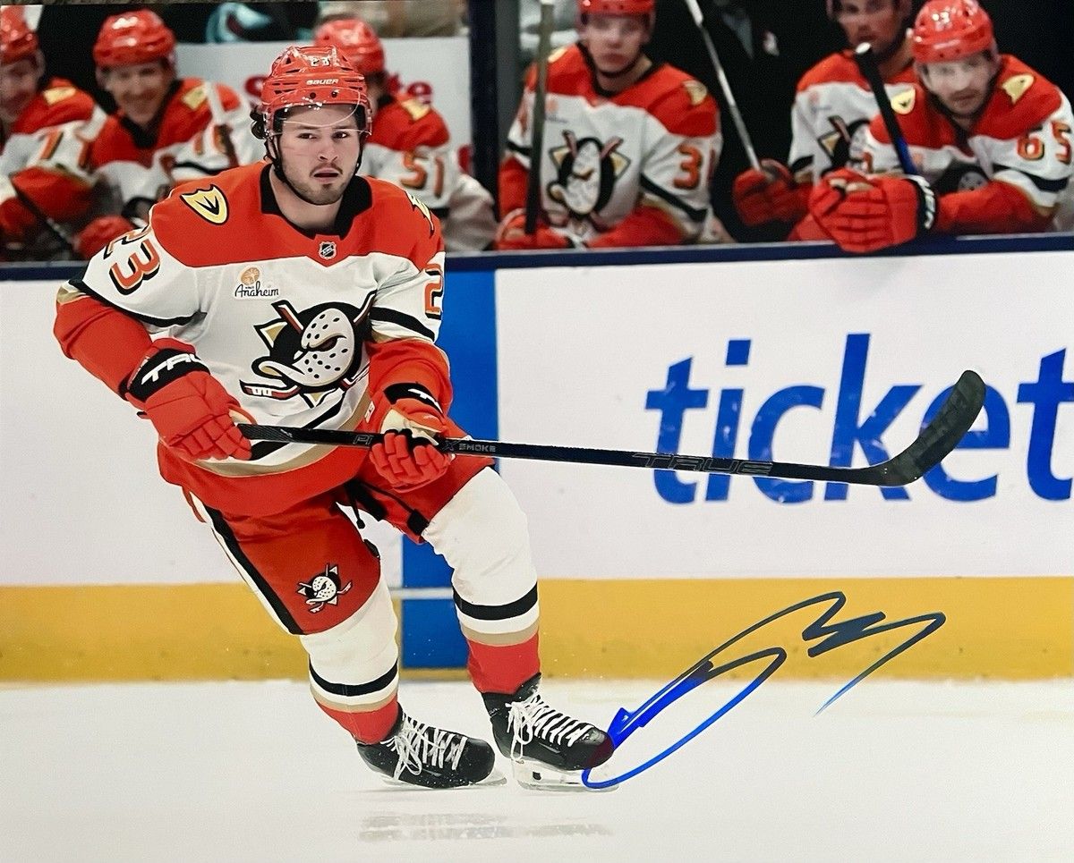 1200x965 Mason McTavish Signed Anaheim Ducks 8x10 Photo