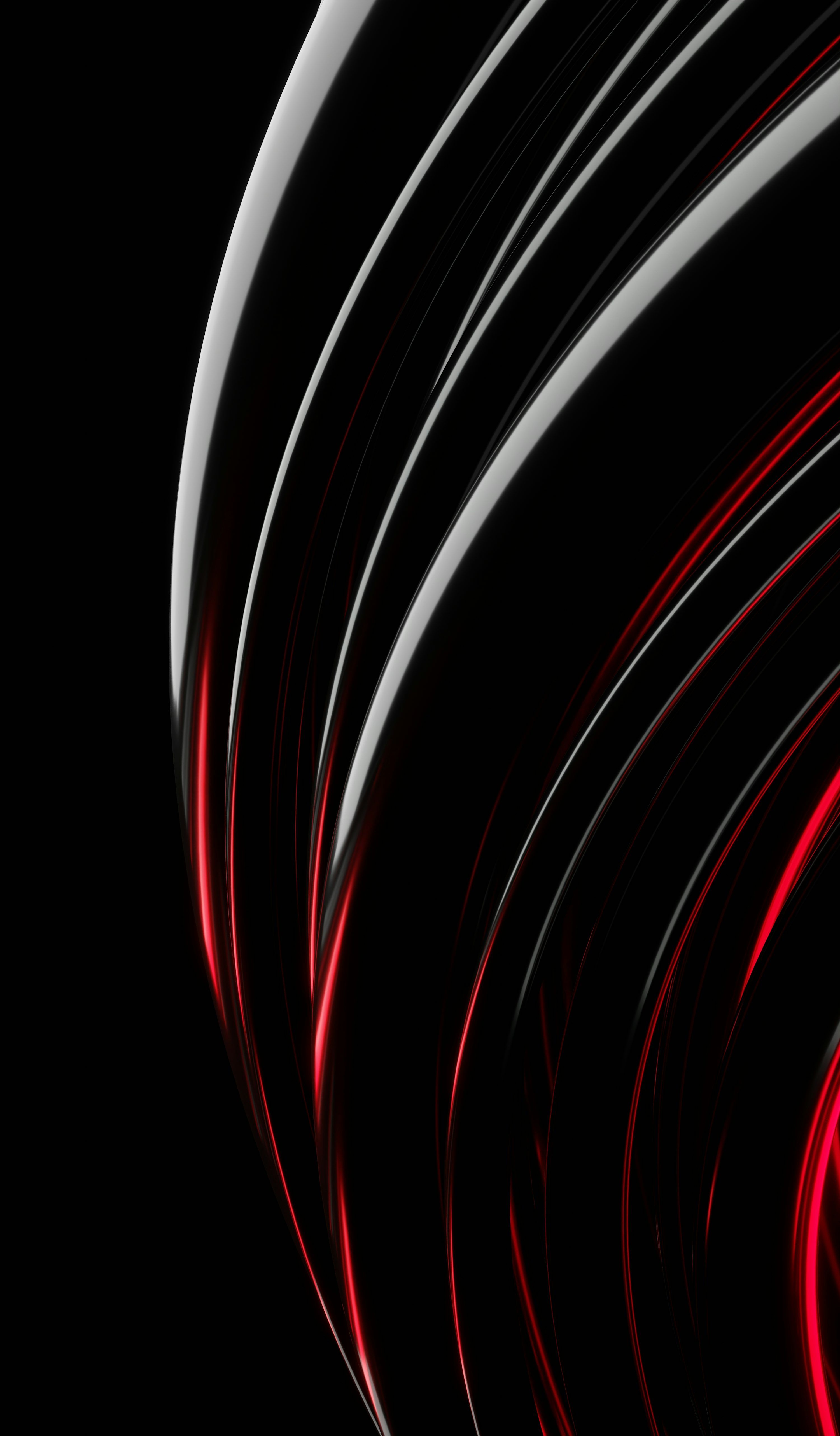 3000x5129 A black background with red and white lines photo