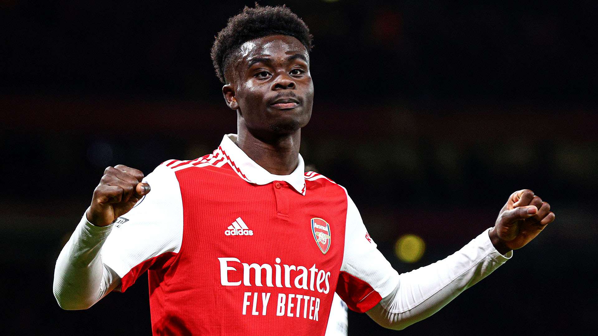 1920x1080 WATCH: No stopping that! Bukayo Saka blasts Arsenal into the lead against Everton with fine goal. Goal.com English Oman