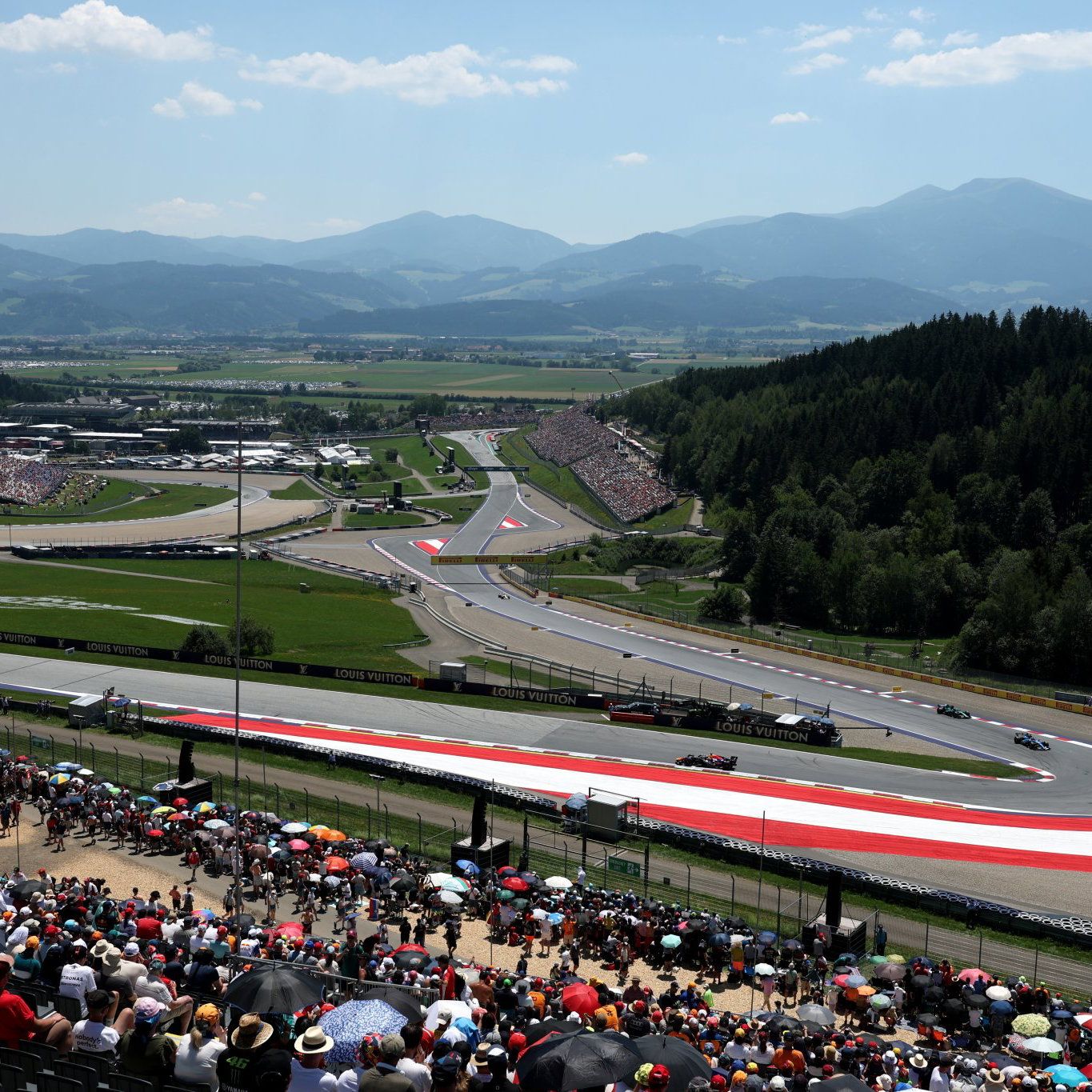 1365x1365 F1 Austrian GP LIVE: Russell wins from Verstappen at the Red Bull Ring