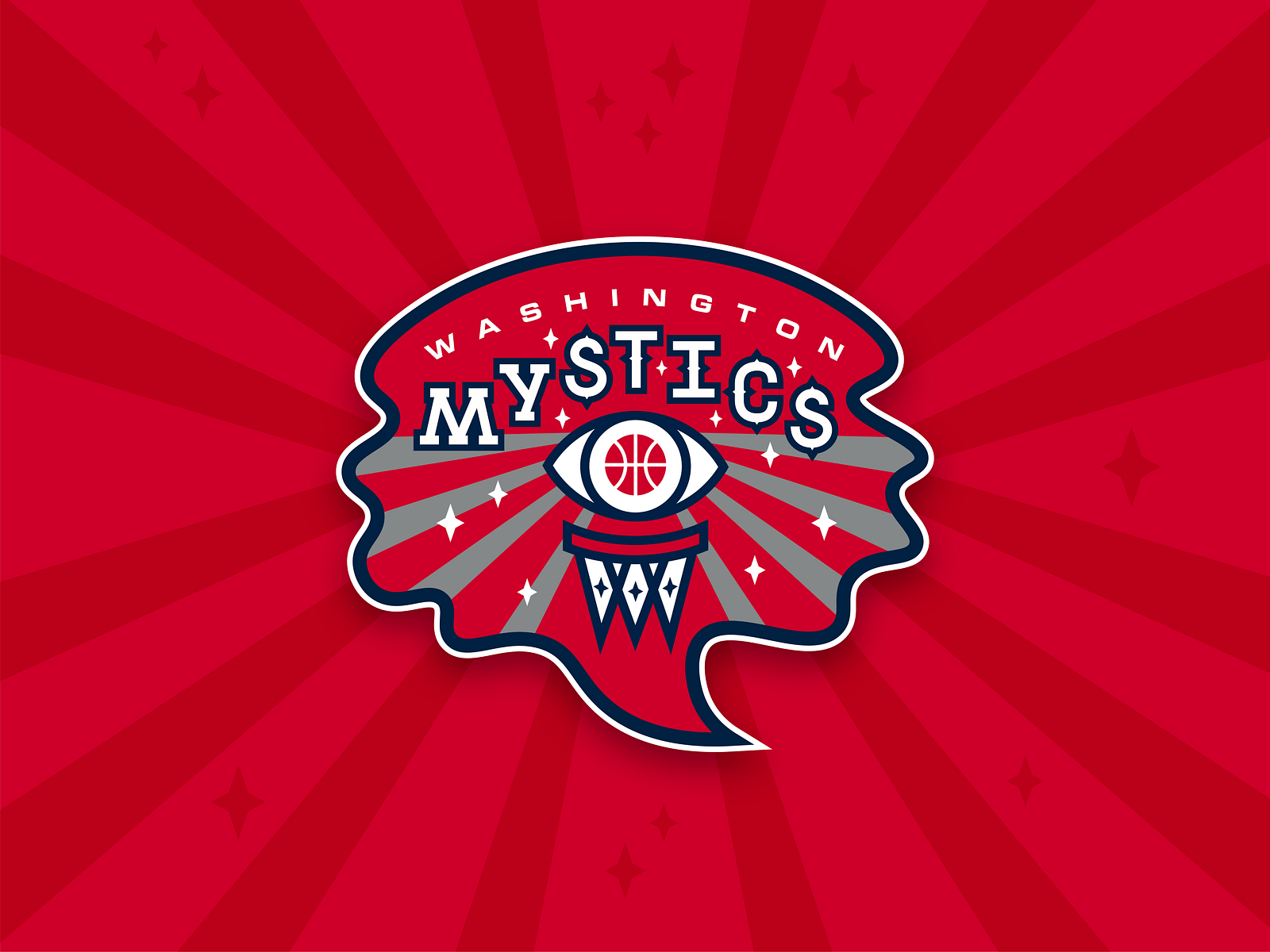1600x1200 Washington Mystics Logo Redesign by ESiegelDesigns on Dribbble