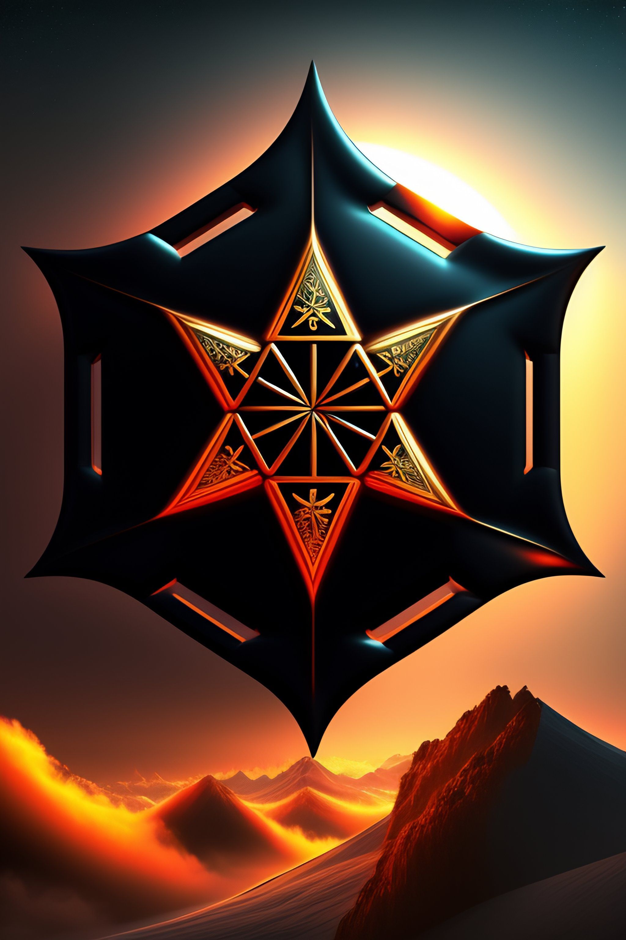2048x3072 Lexica hexagram wallpaper
