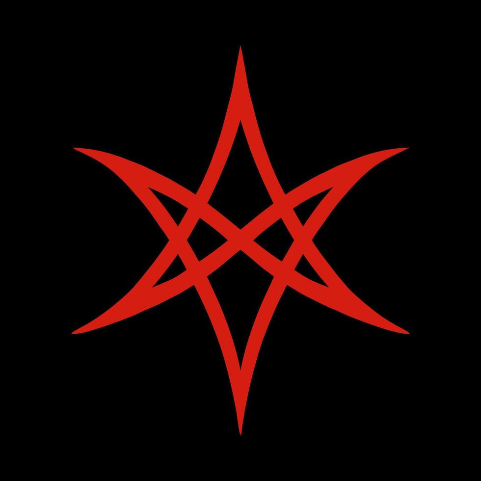 980x980 Unicursal Hexagram, Satanic Symbols, Medieval Occultism, Magic Stamps, Sigils, Mystical Knots, Devil's Cross. Sigil Lucifer Baphomet