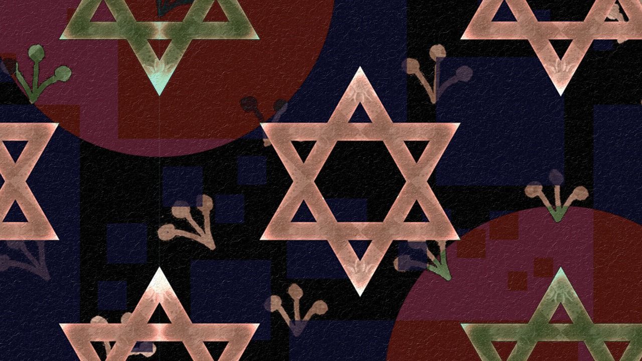 1280x720 Download Star Of David Hexagram Mystic Star. Royalty Free Stock Illustration Image