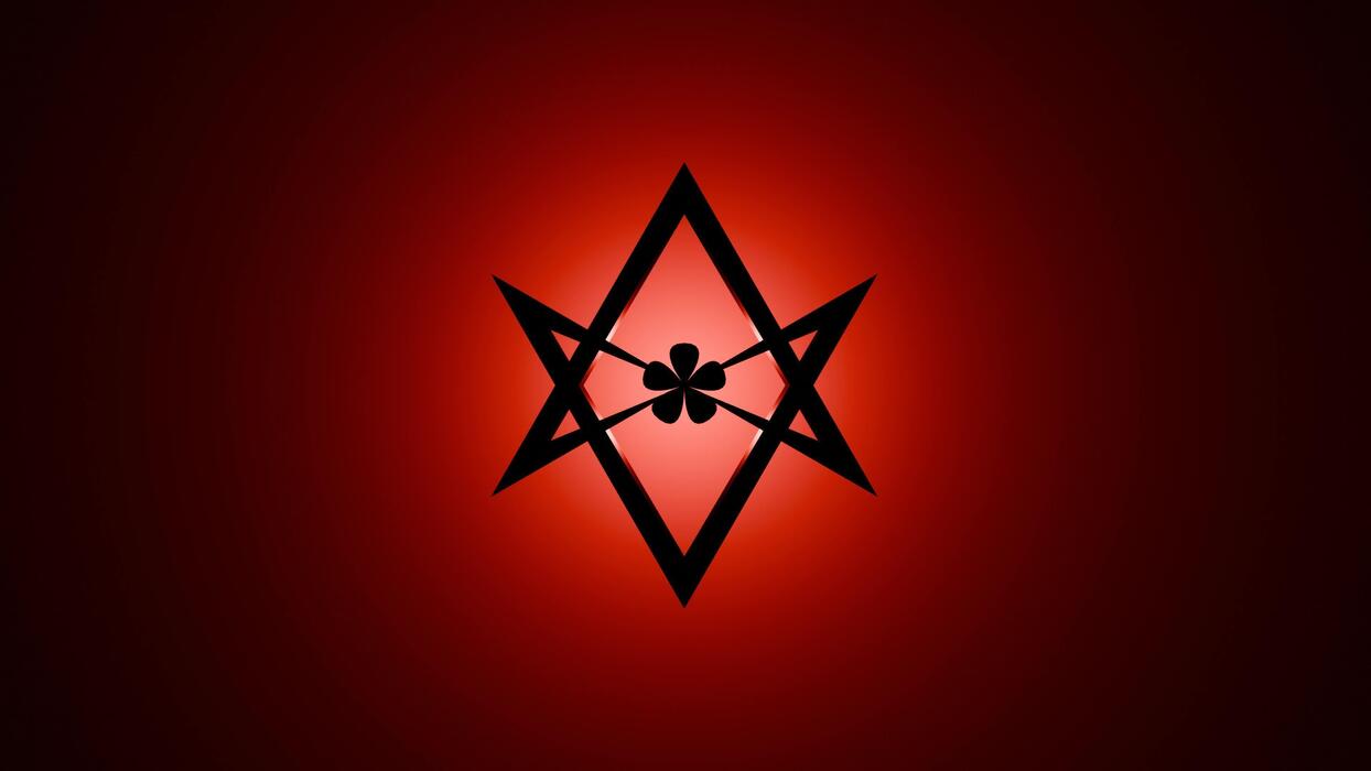 1244x700 the unicursal hexagram with a dark background