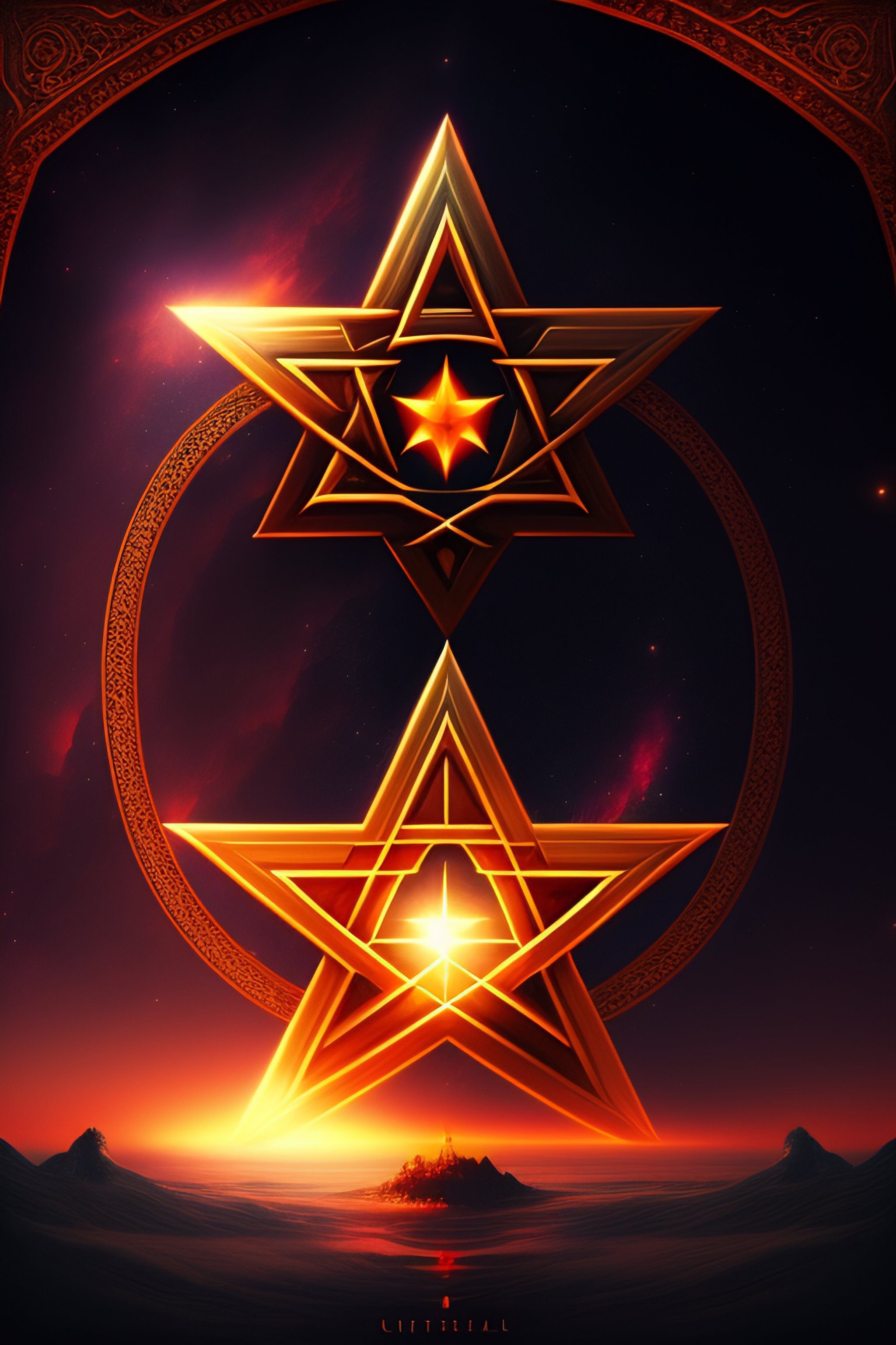 2048x3072 Lexica hexagram thelema wallpaper