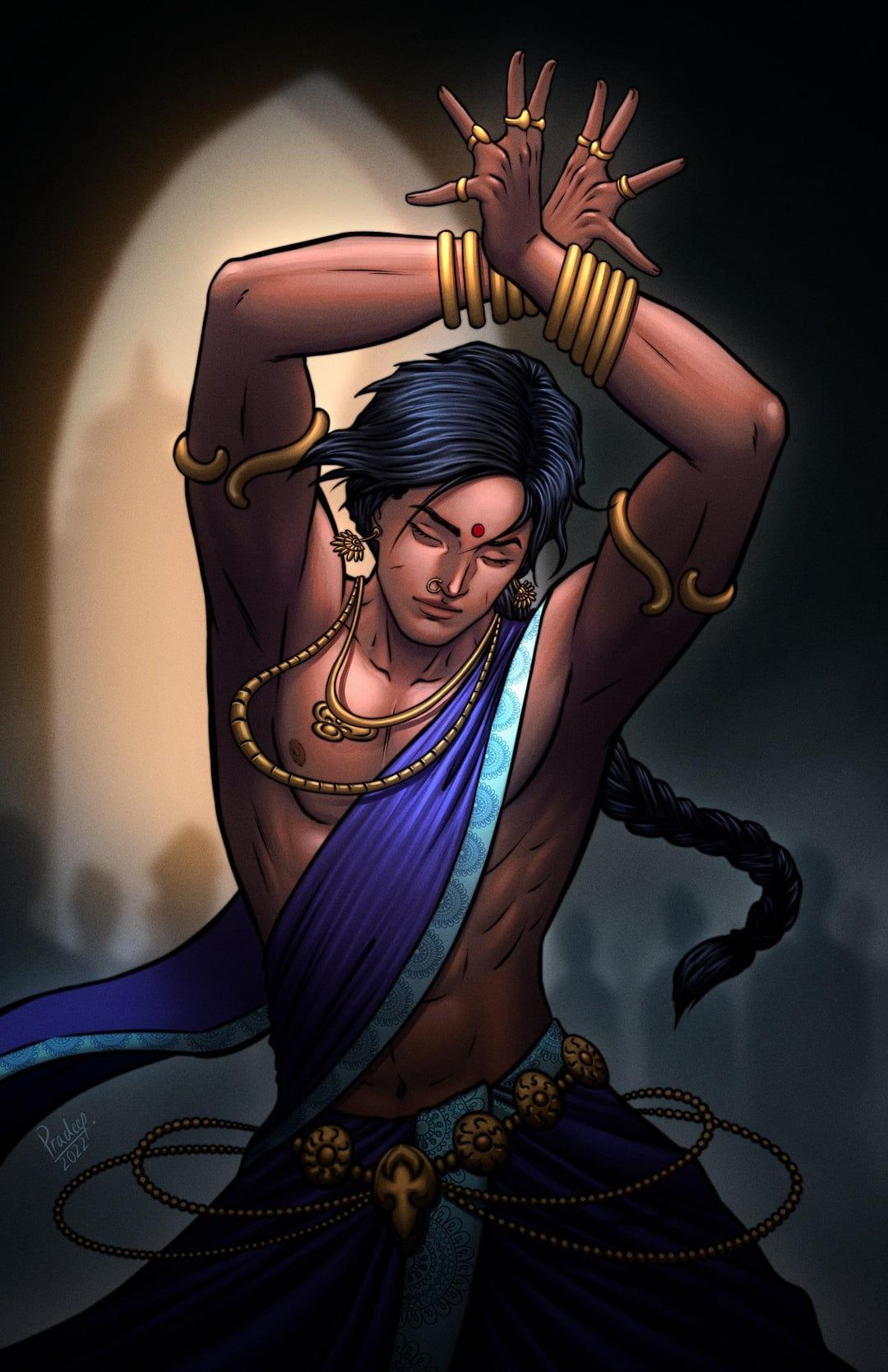 1080x1669 My artwork of Arjun as Brihannala