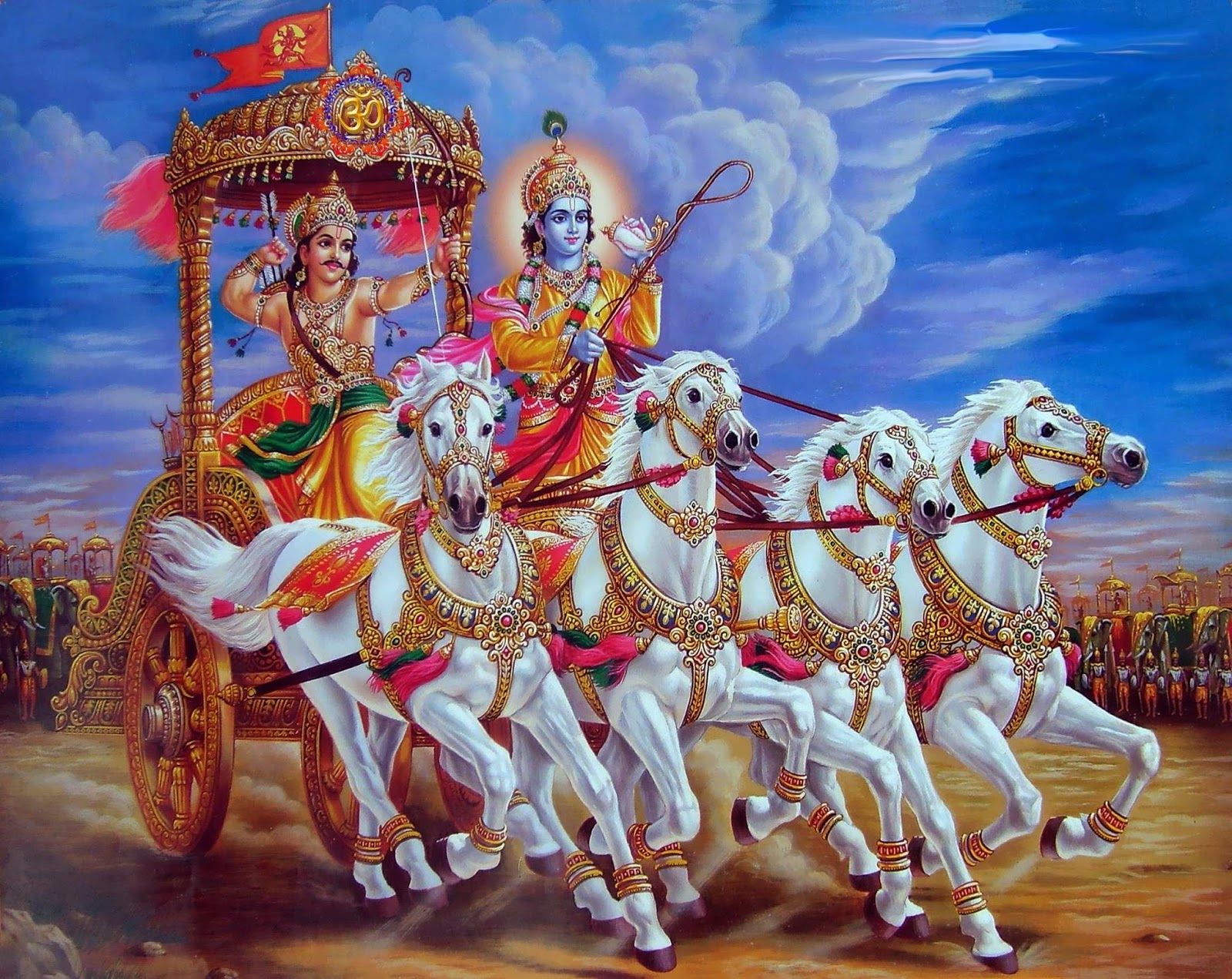 1600x1271 Latest Krishna Wallpaper and Krishna picture: Lord Krishna with Arjuna