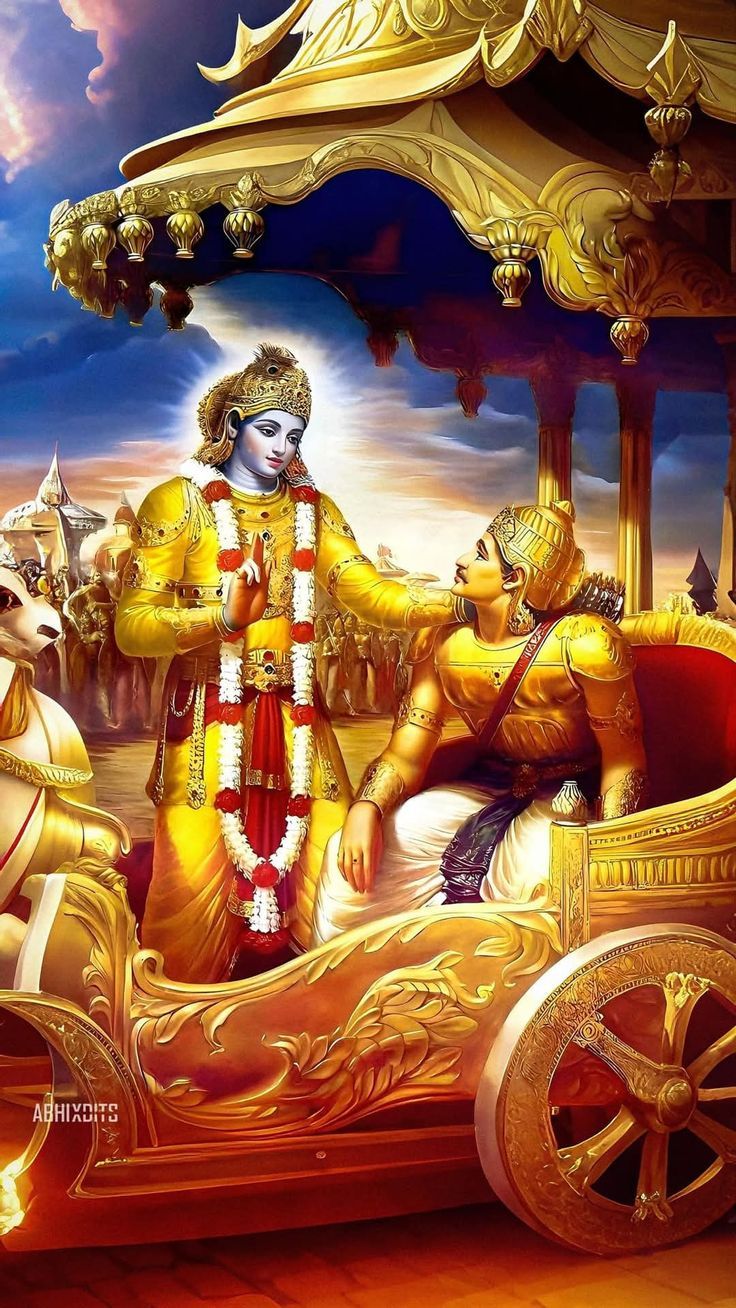 736x1308 Mahabharat shri krishna image. Lord krishna mahabharat HD wallpaper, Krishna arjun image HD wallpaper, Lordkrishna