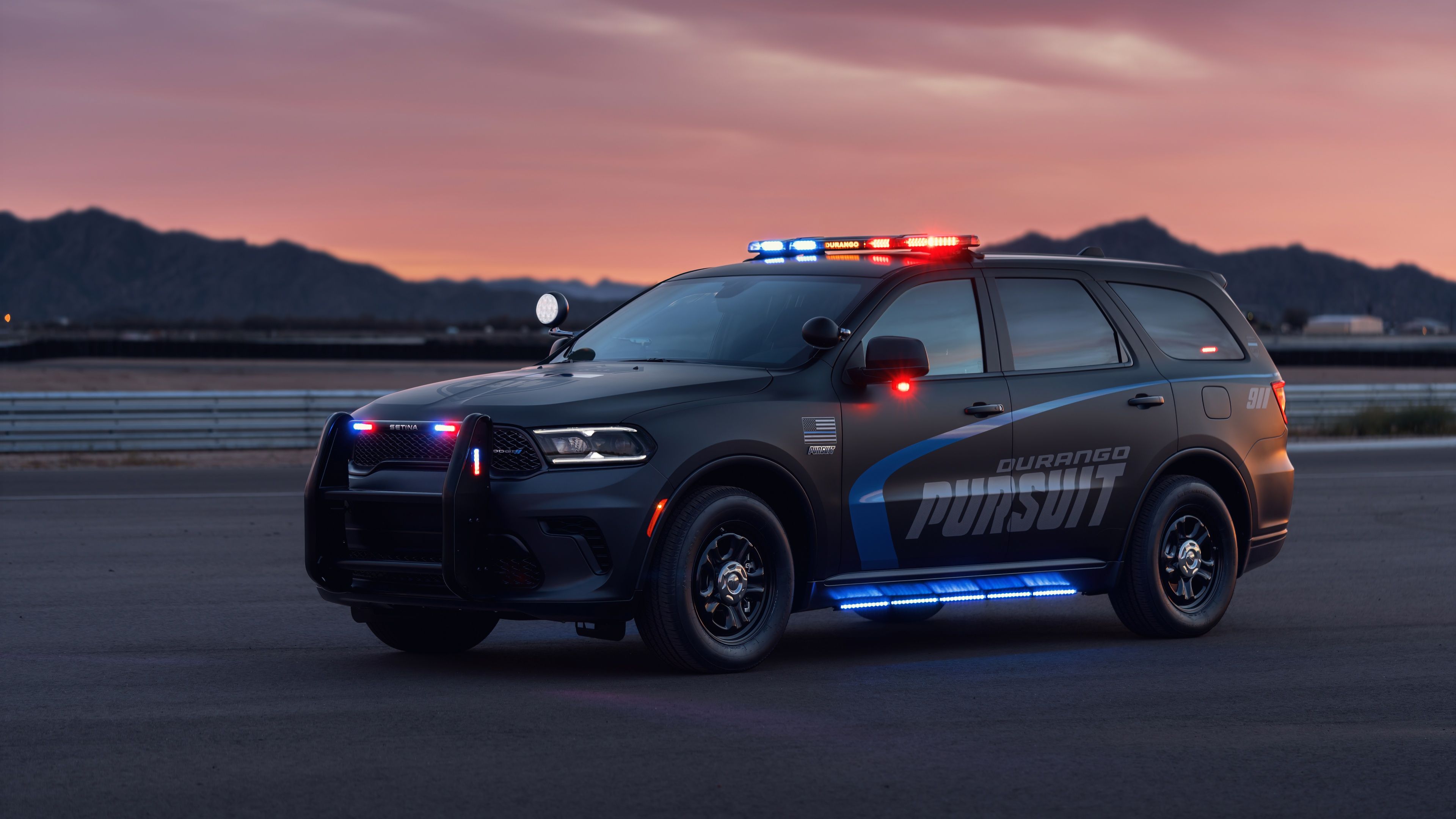 3840x2160 Dodge Durango Pursuit Wallpaper 4K, Police Cars, 5K