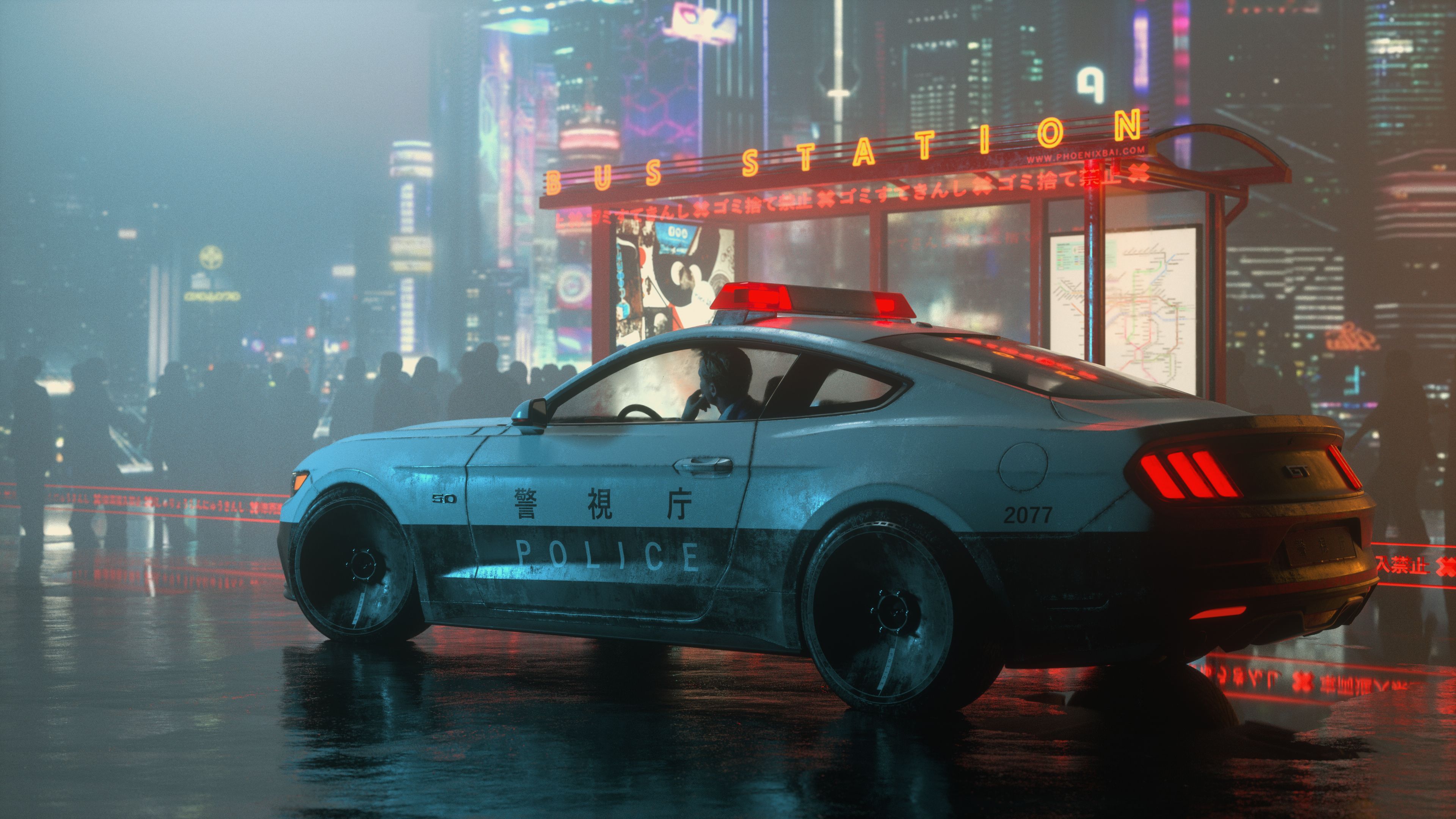 3840x2160 Download Police Vehicle Ford Mustang 4k Ultra HD Wallpaperx2160