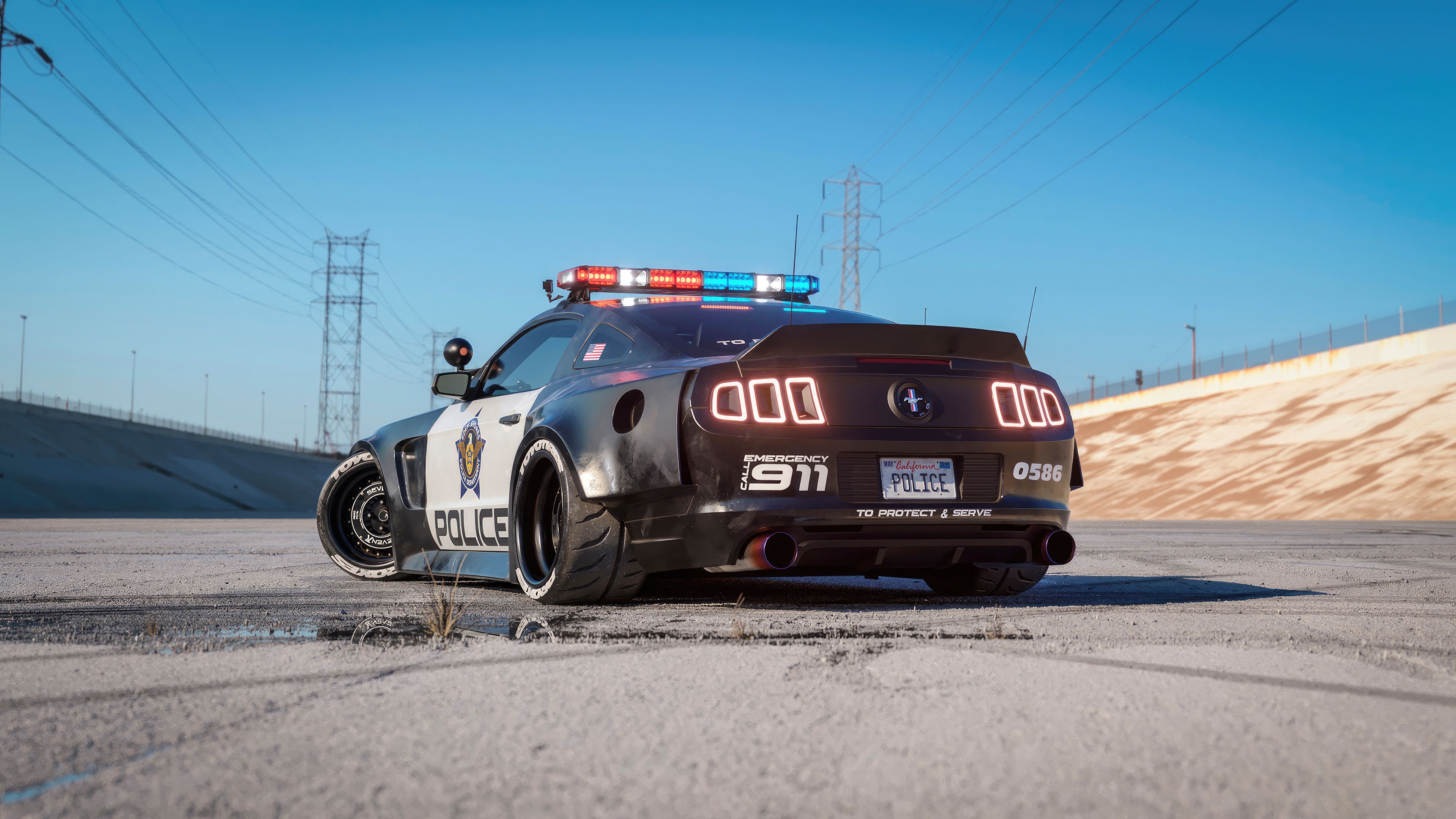 3840x2160 Ford Mustang Police Interceptor 4k Wallpaper, HD Cars Wallpaper, 4k Wallpaper, Image, Background, Photos and Picture