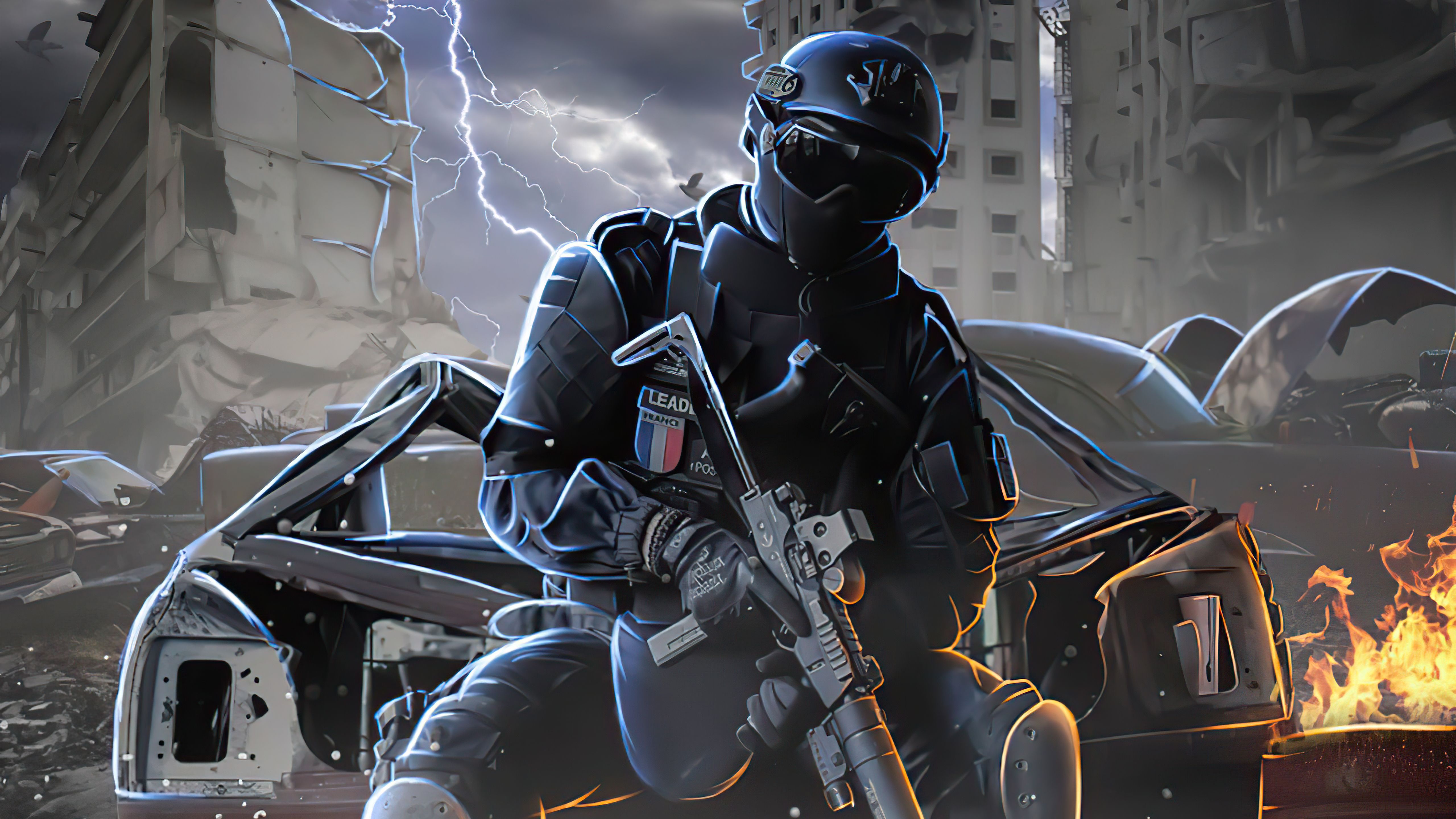 5120x2880 Police Cyber 5k Wallpaper, HD Artist Wallpaper, 4k Wallpaper, Image, Background, Photos and Picture