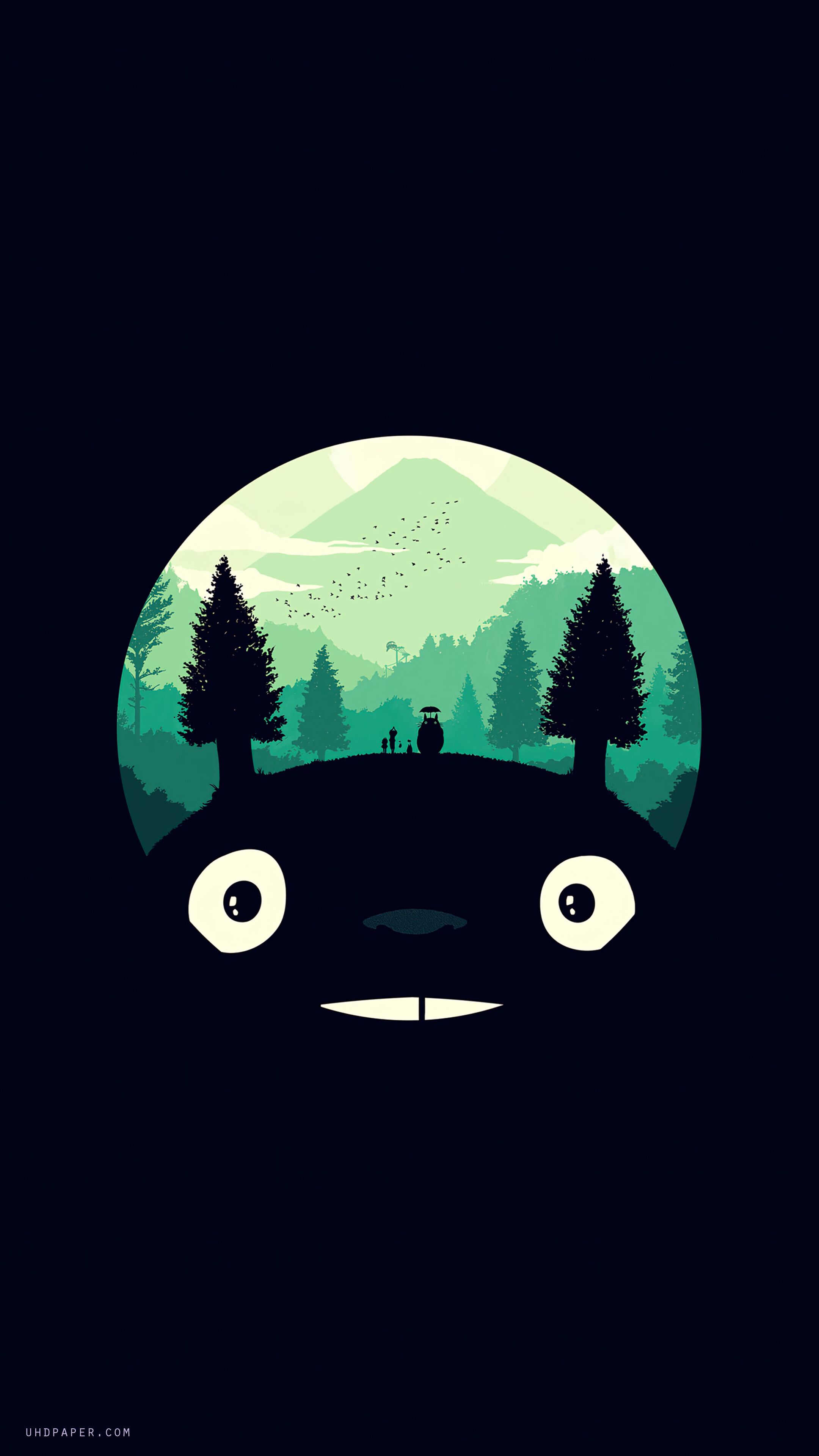 2160x3840 Totoro Anime Simple 4K Wallpaper iPhone HD Phone f