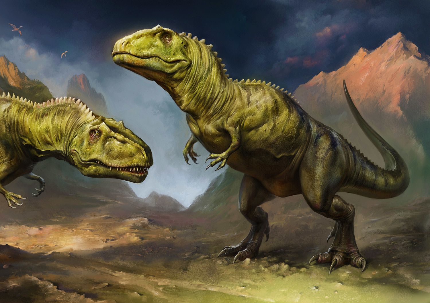 1500x1058 Jurassic Giants: Giganotosaurus Art of Eldar Zakirov