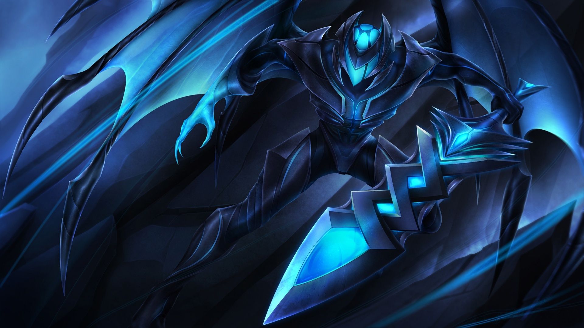 1920x1080 Wallpaper League of Legends, Aatrox, Soul Reaver, The Darkin Blade for mobile and desktop, section игры, resolution 1920x1080