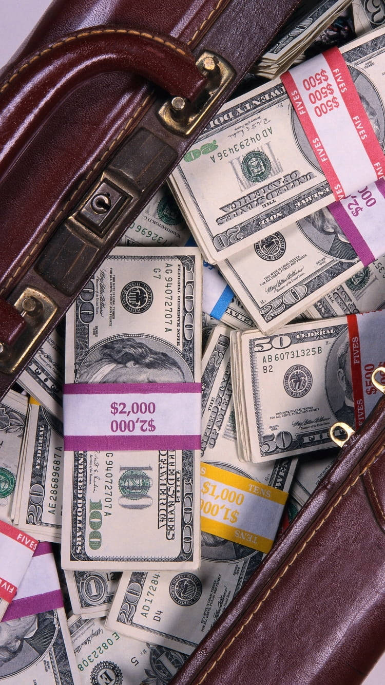 750x1334 Download Briefcase Of Money iPhone Wallpaper