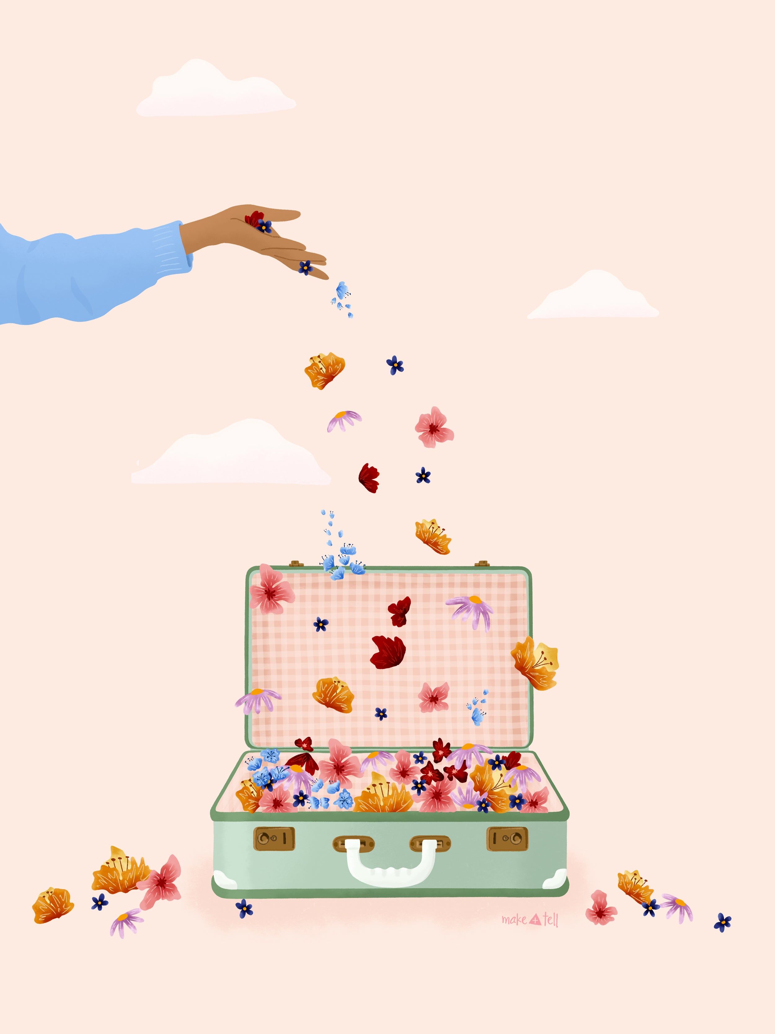 2500x3334 Vintage suitcase desktop, phone and tablet wallpaper