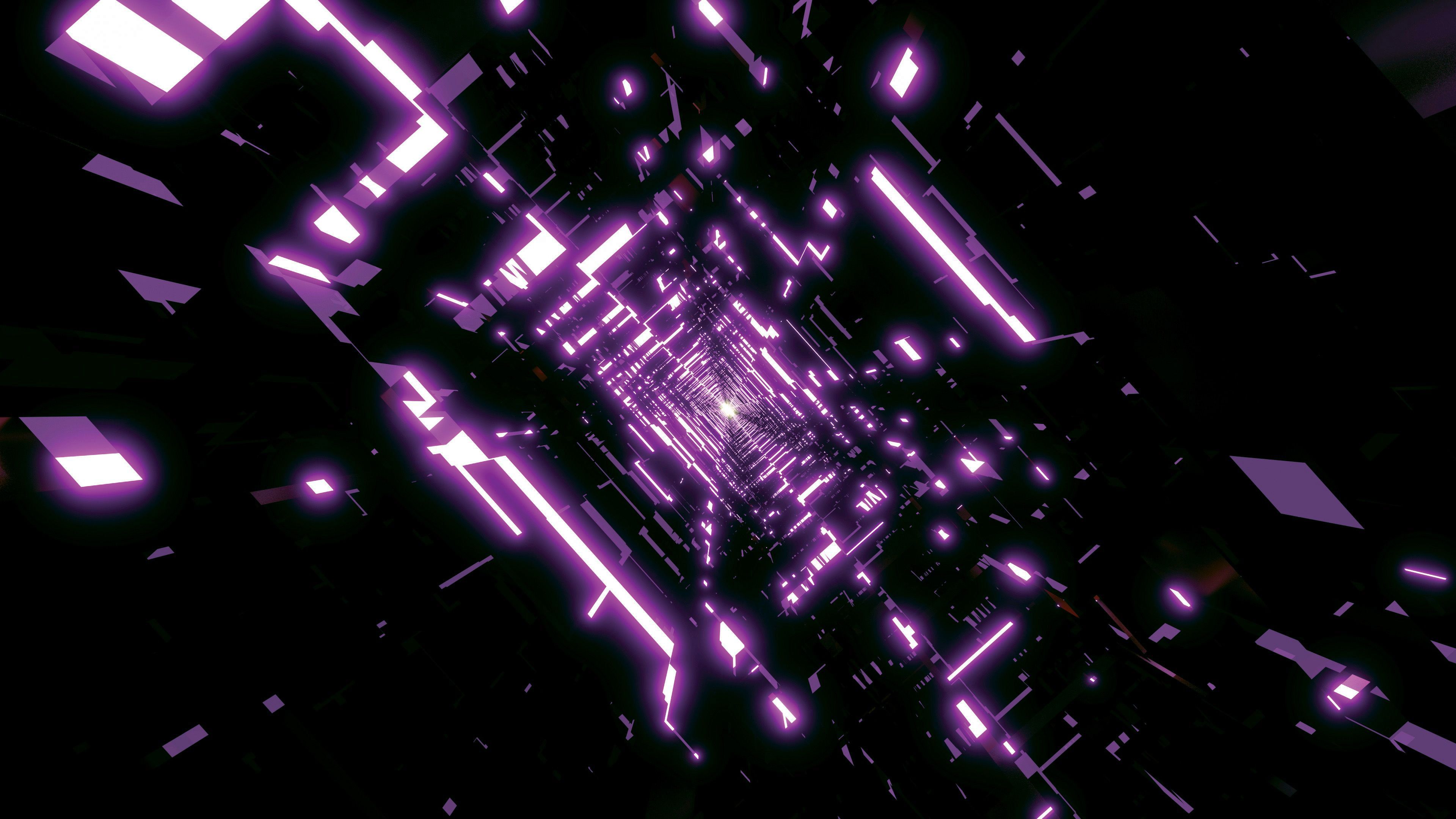 3840x2160 Dark Purple Matrix 4K HD Dark Purple Wallpaper