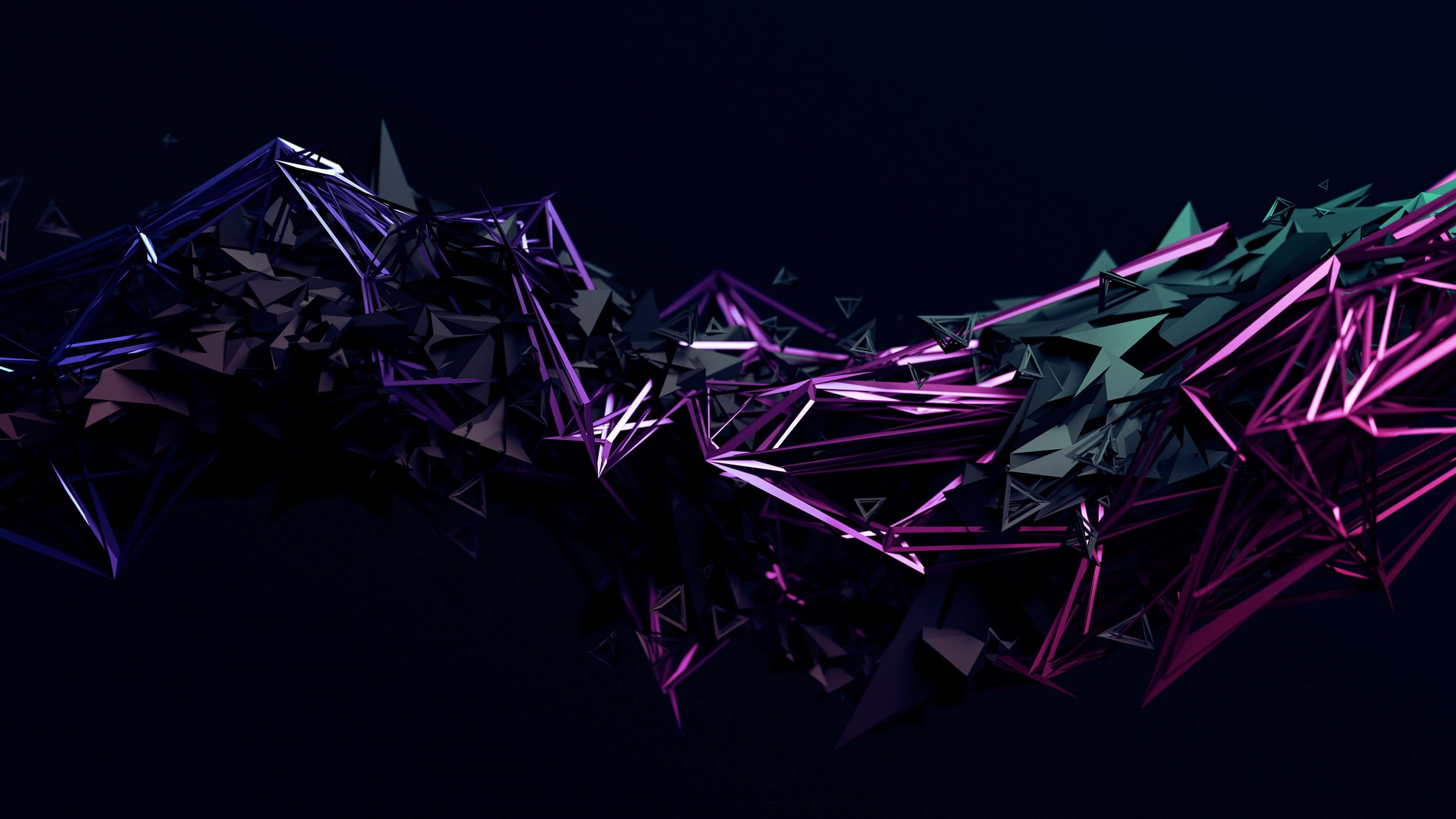 3840x2160 4k Black And Purple Wallpaper