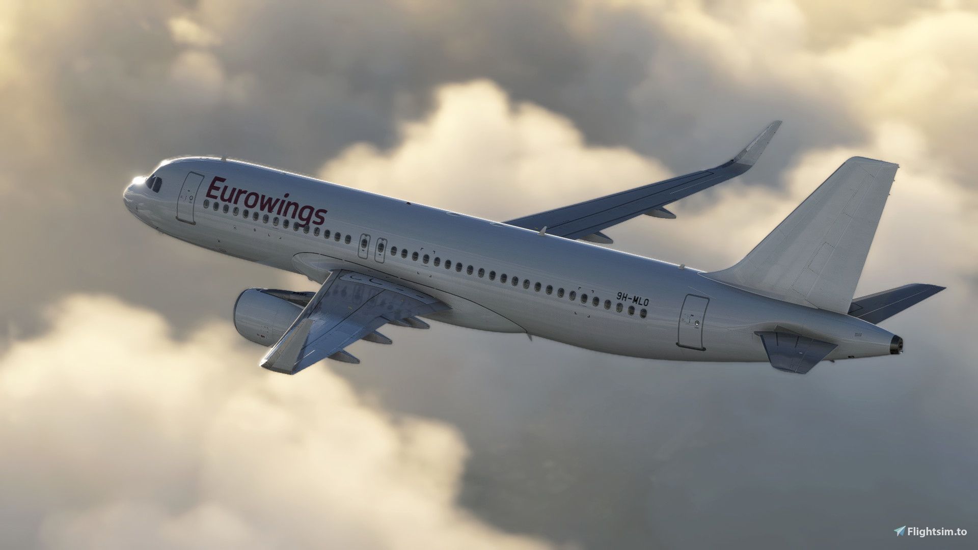 1920x1080 Eurowings 9H MLO. Fenix A320 Liveries For MSFS